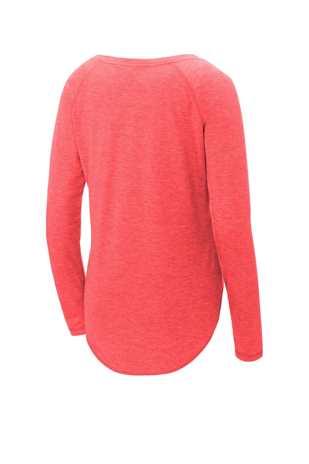Sport-Tek® Women's PosiCharge® Long Sleeve Tri-Blend Wicking Scoop Neck Raglan Tee