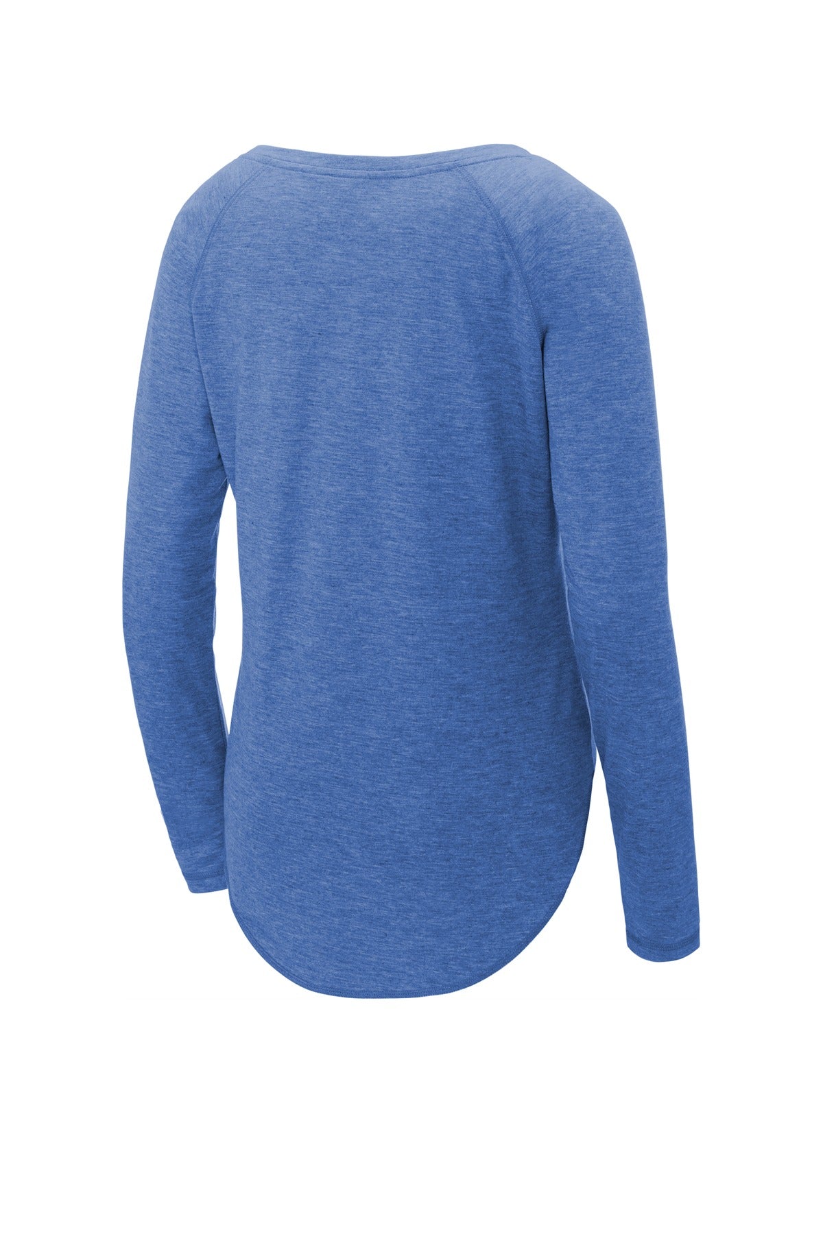 Sport-Tek® Women's PosiCharge® Long Sleeve Tri-Blend Wicking Scoop Neck Raglan Tee