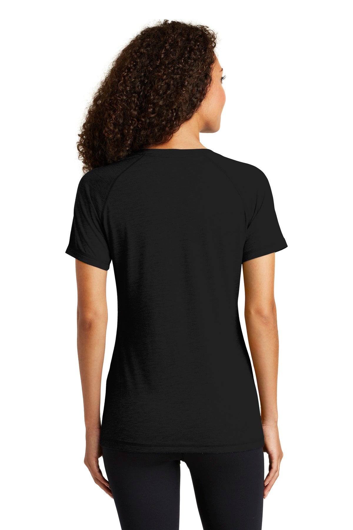 Sport-Tek® Women's PosiCharge® Tri-Blend Wicking Scoop Neck Raglan Tee