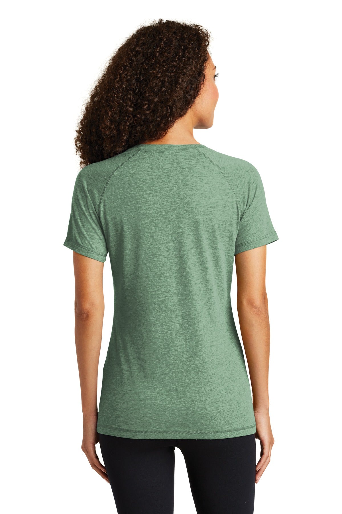 Sport-Tek® Women's PosiCharge® Tri-Blend Wicking Scoop Neck Raglan Tee