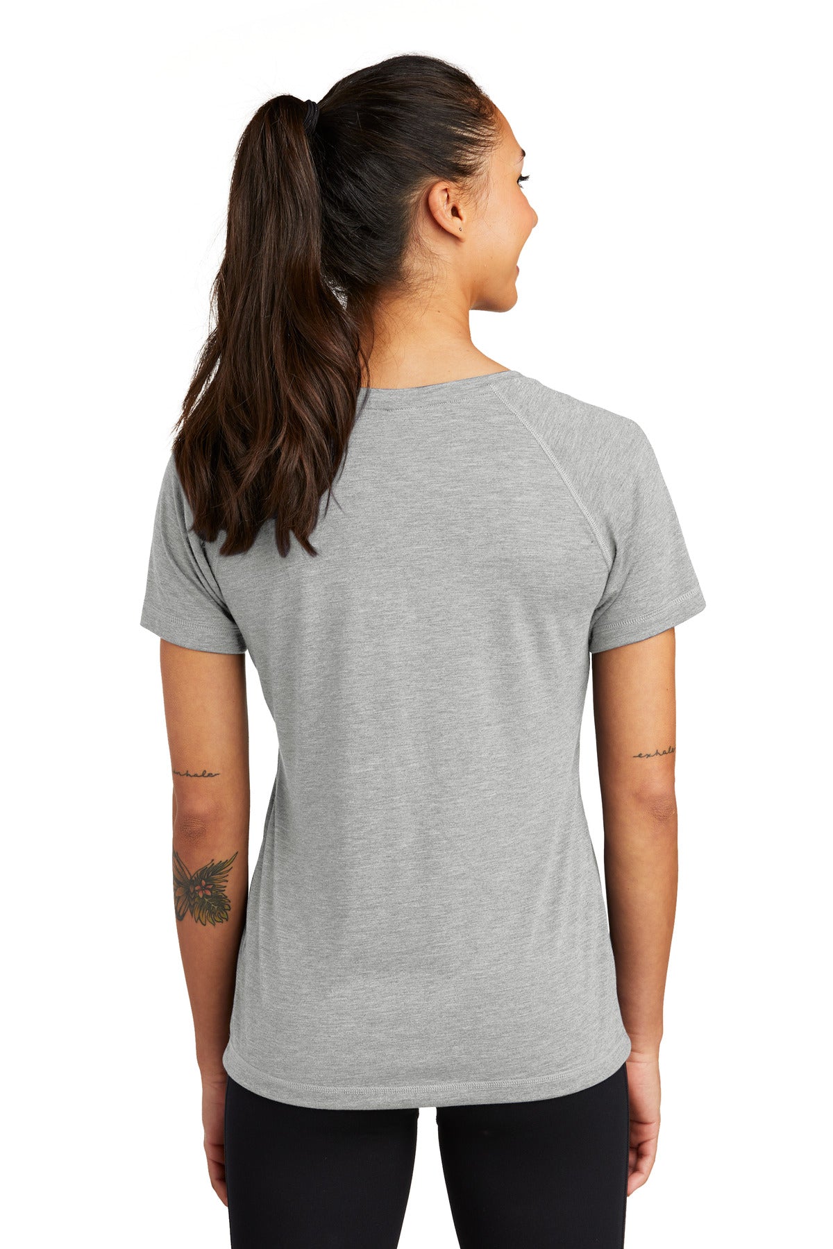 Sport-Tek® Women's PosiCharge® Tri-Blend Wicking Scoop Neck Raglan Tee