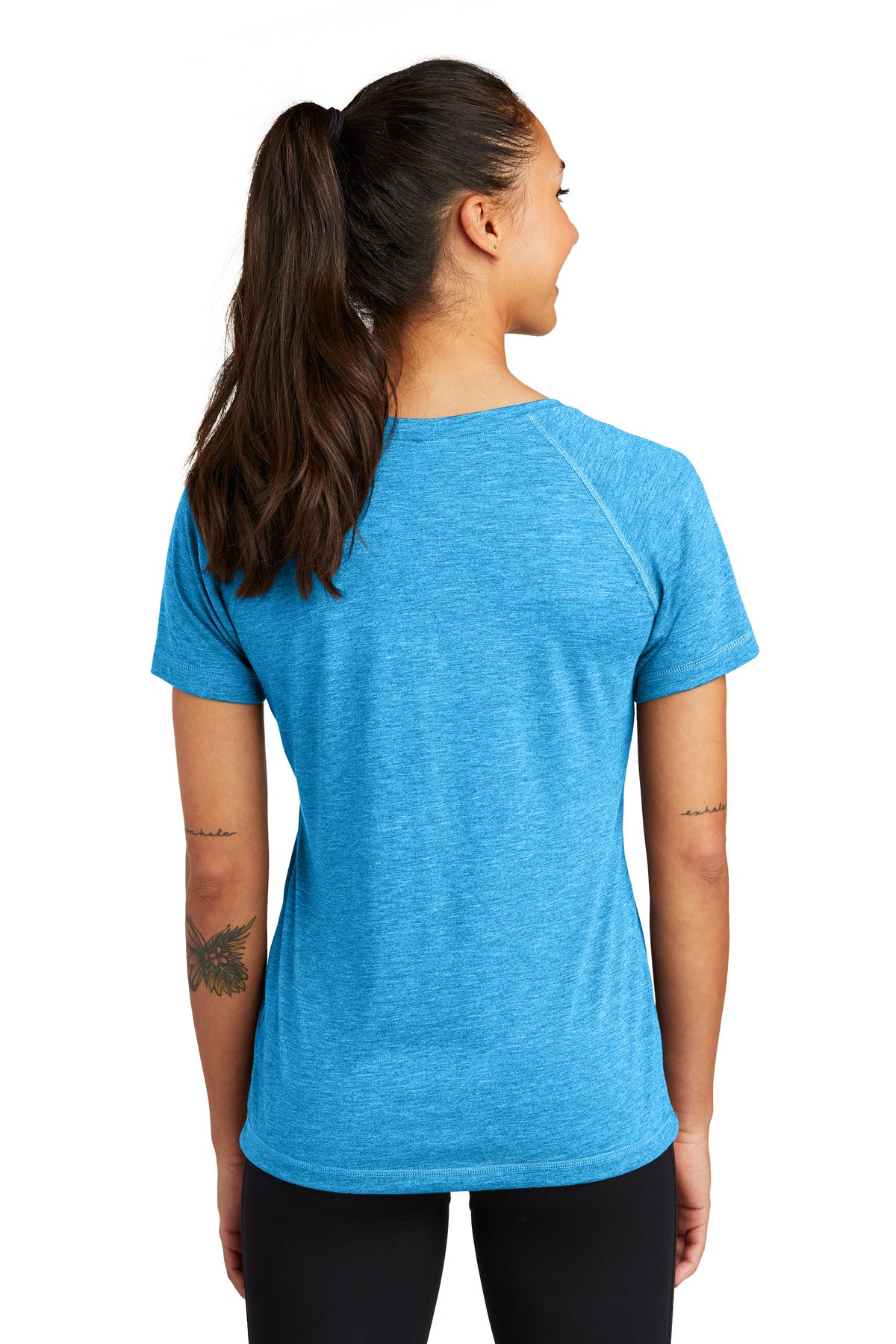 Sport-Tek® Women's PosiCharge® Tri-Blend Wicking Scoop Neck Raglan Tee