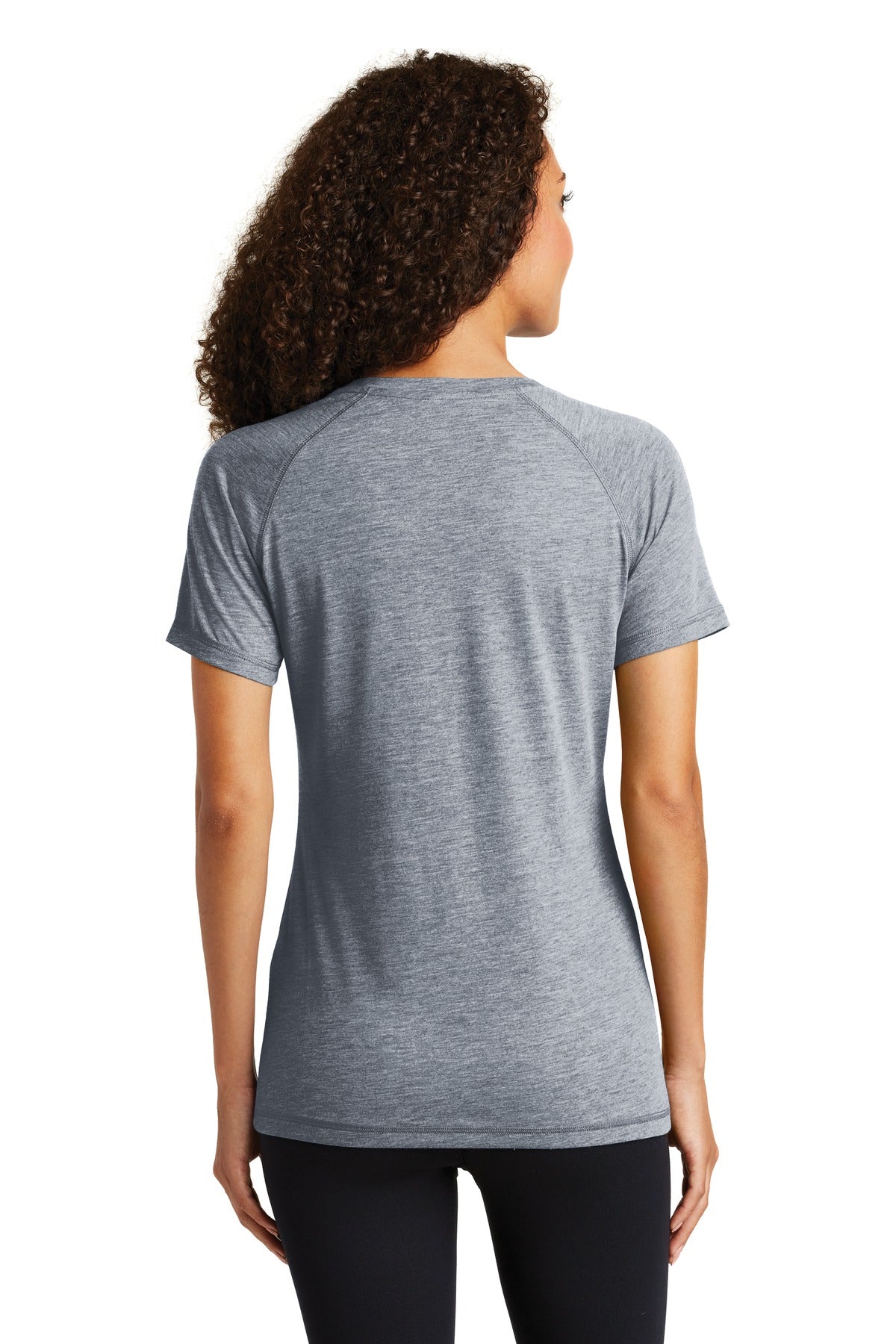 Sport-Tek® Women's PosiCharge® Tri-Blend Wicking Scoop Neck Raglan Tee