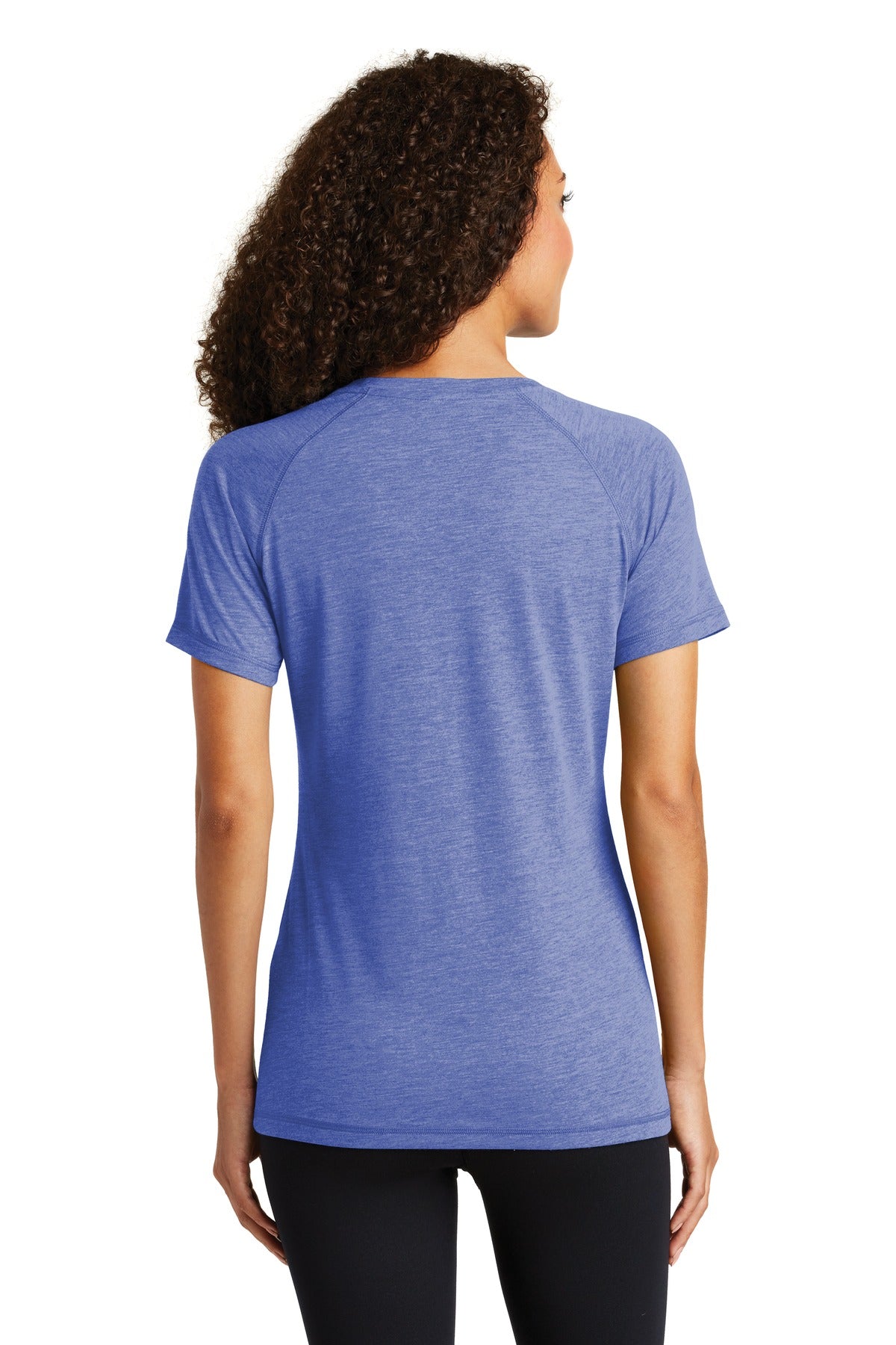 Sport-Tek® Women's PosiCharge® Tri-Blend Wicking Scoop Neck Raglan Tee