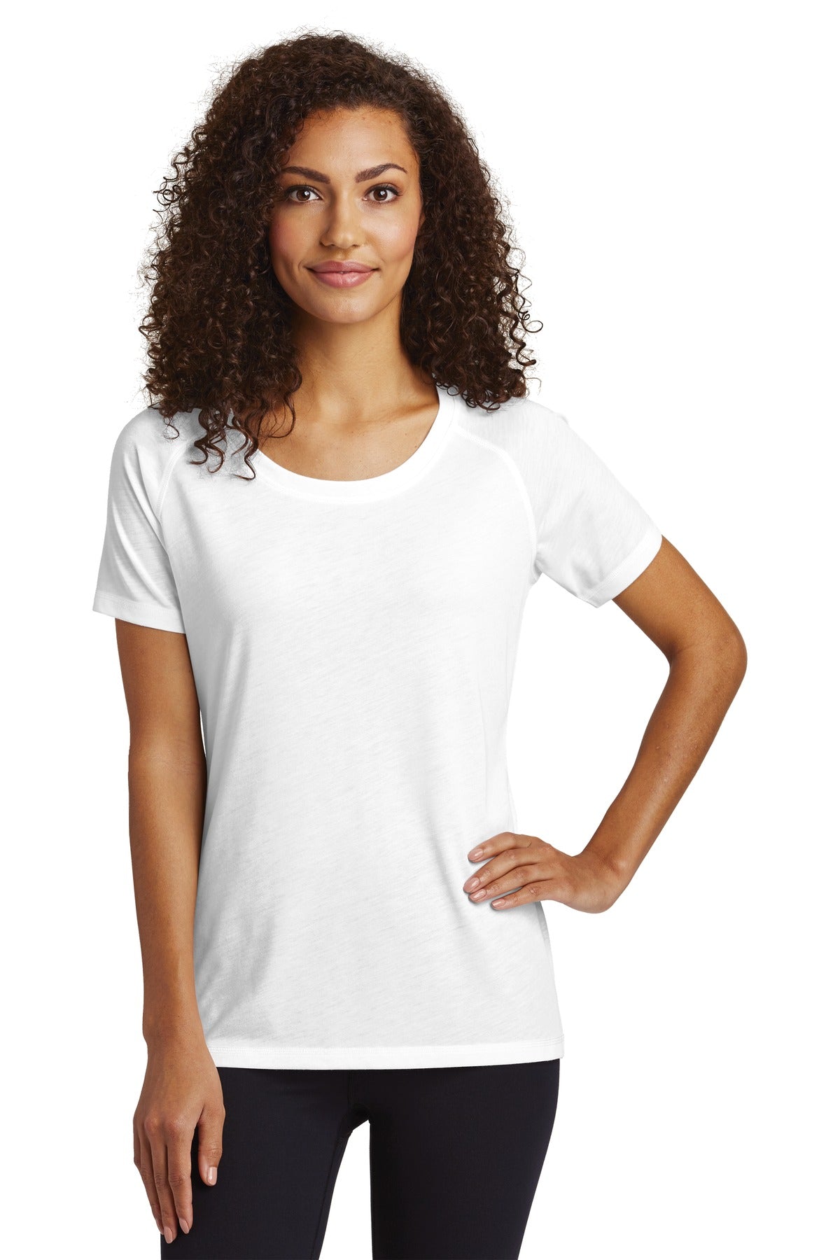 Sport-Tek® Women's PosiCharge® Tri-Blend Wicking Scoop Neck Raglan Tee