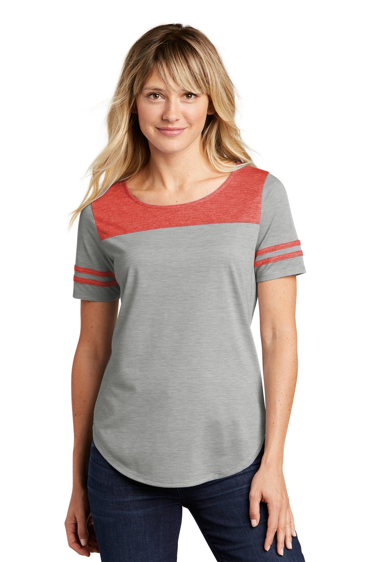 Sport-Tek® Women's PosiCharge® Tri-Blend Wicking Fan Tee