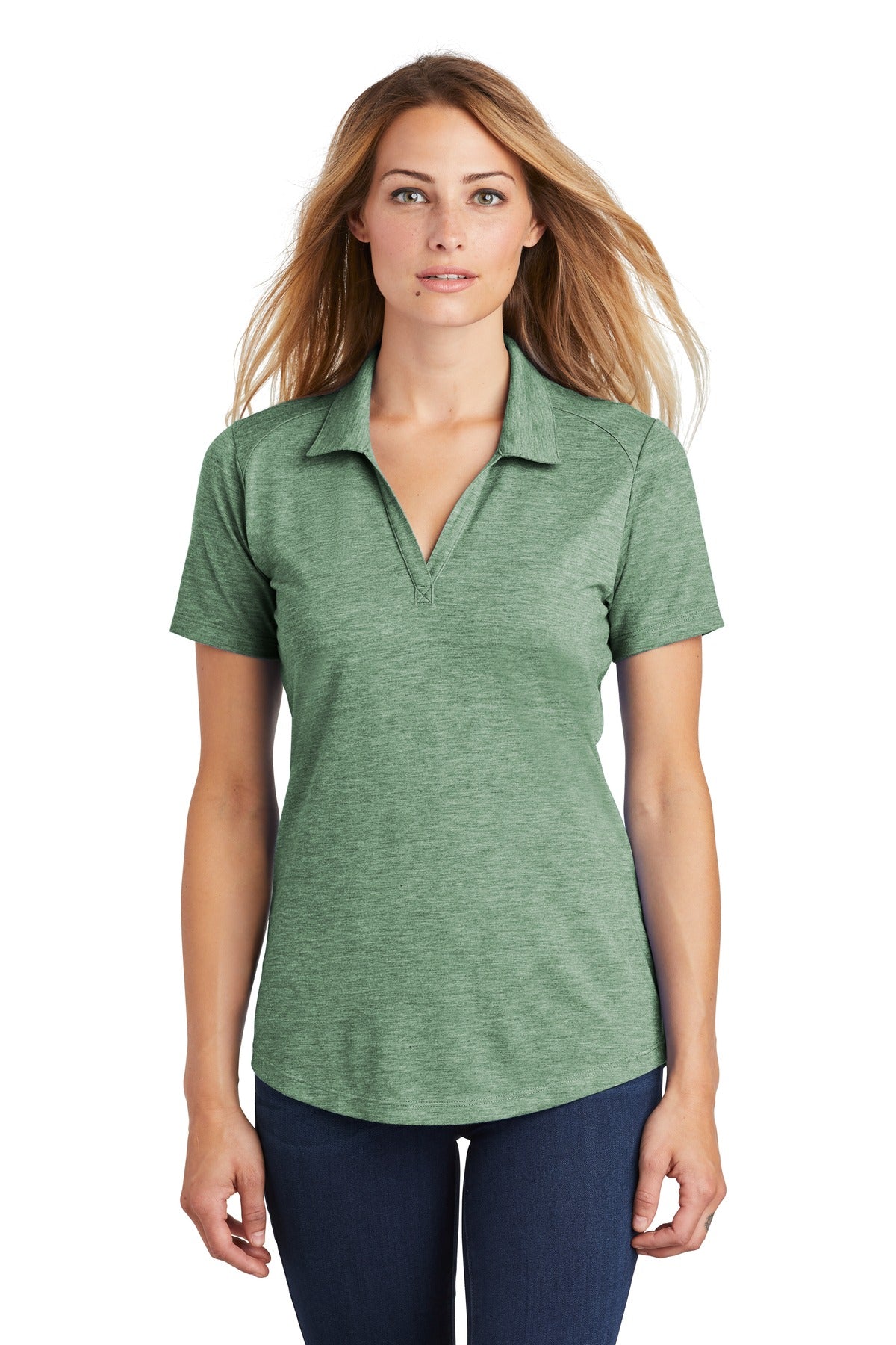 Sport-Tek® Women's PosiCharge® Tri-Blend Wicking Polo