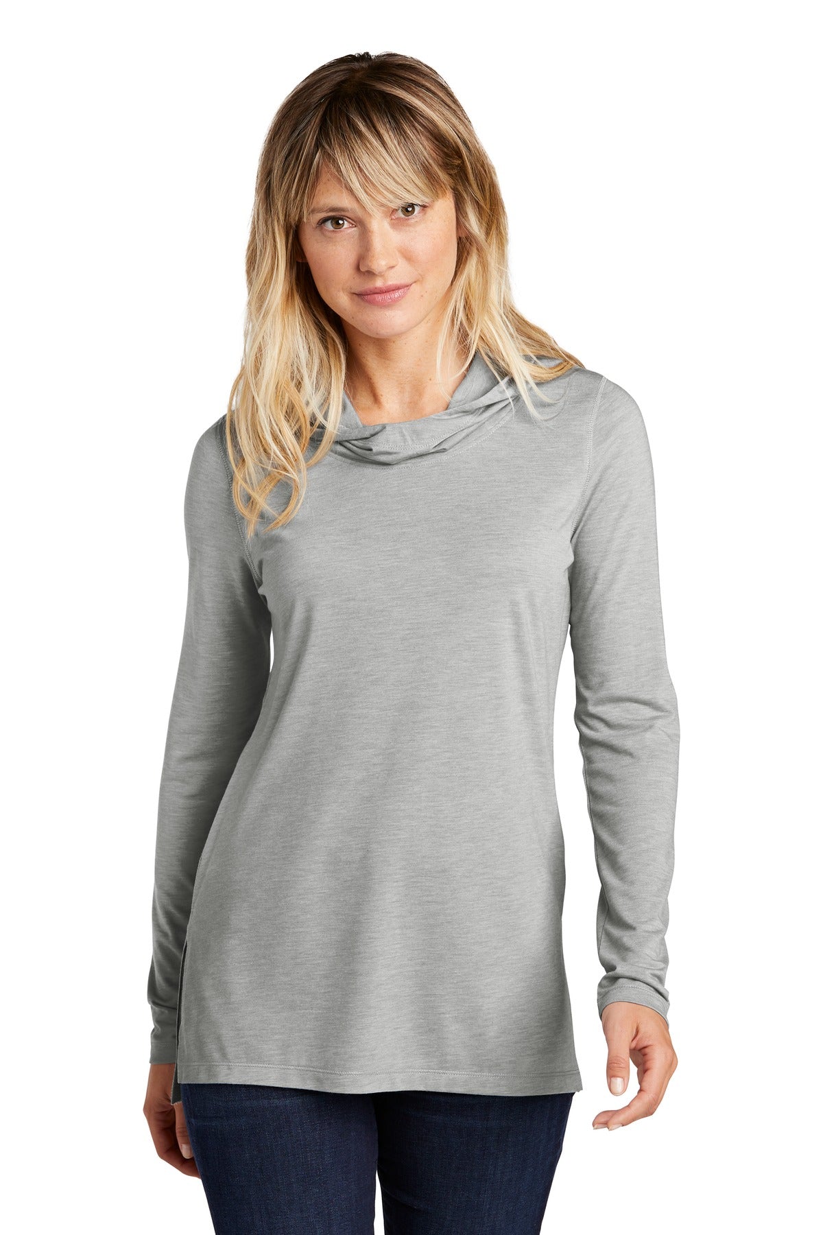 Sport-Tek® Women's PosiCharge® Tri-Blend Wicking Long Sleeve Hoodie