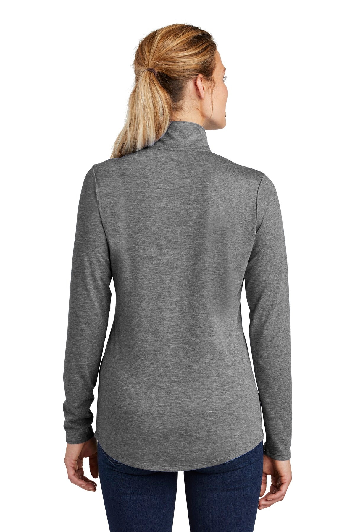 Sport-Tek® Women's PosiCharge® Tri-Blend Wicking 1/4-Zip Pullover