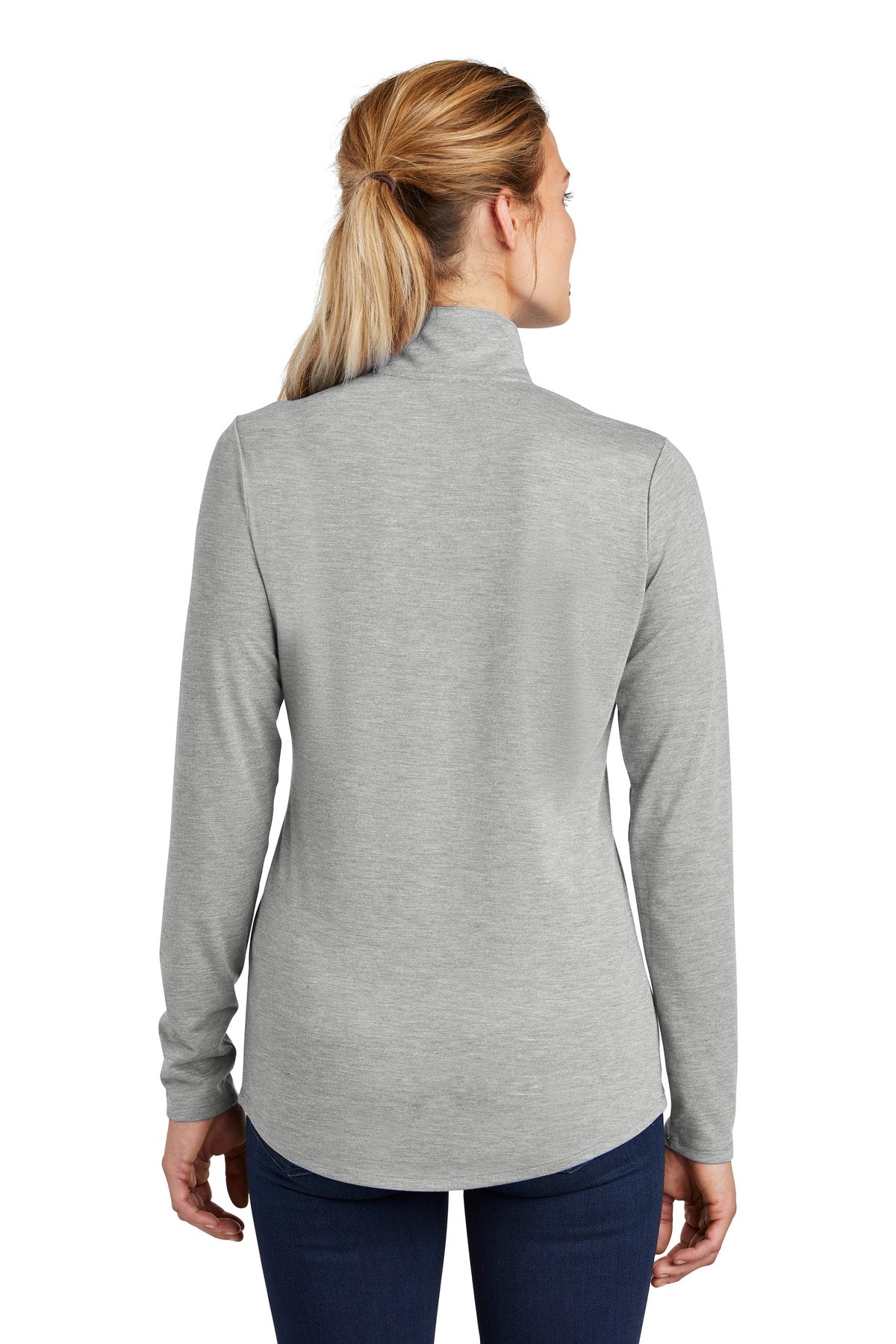 Sport-Tek® Women's PosiCharge® Tri-Blend Wicking 1/4-Zip Pullover