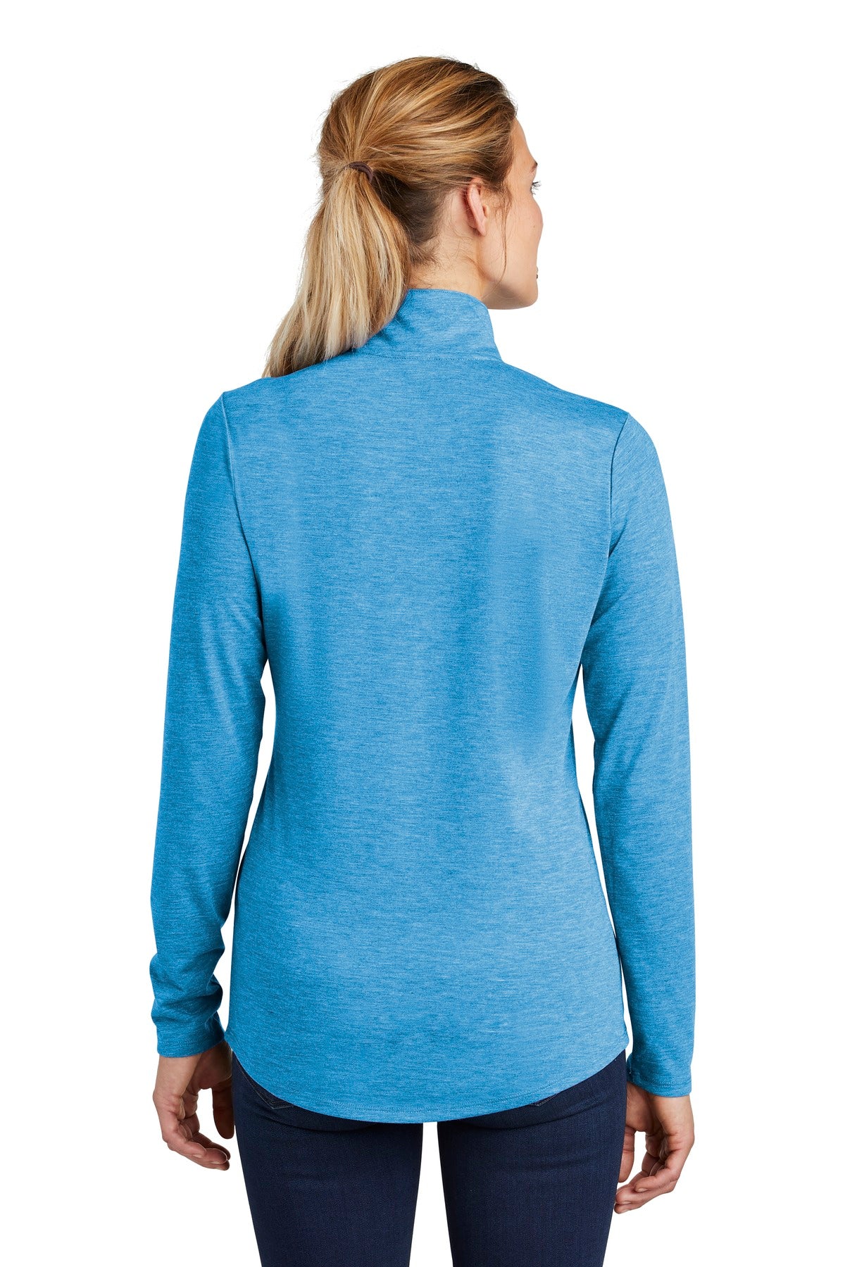 Sport-Tek® Women's PosiCharge® Tri-Blend Wicking 1/4-Zip Pullover