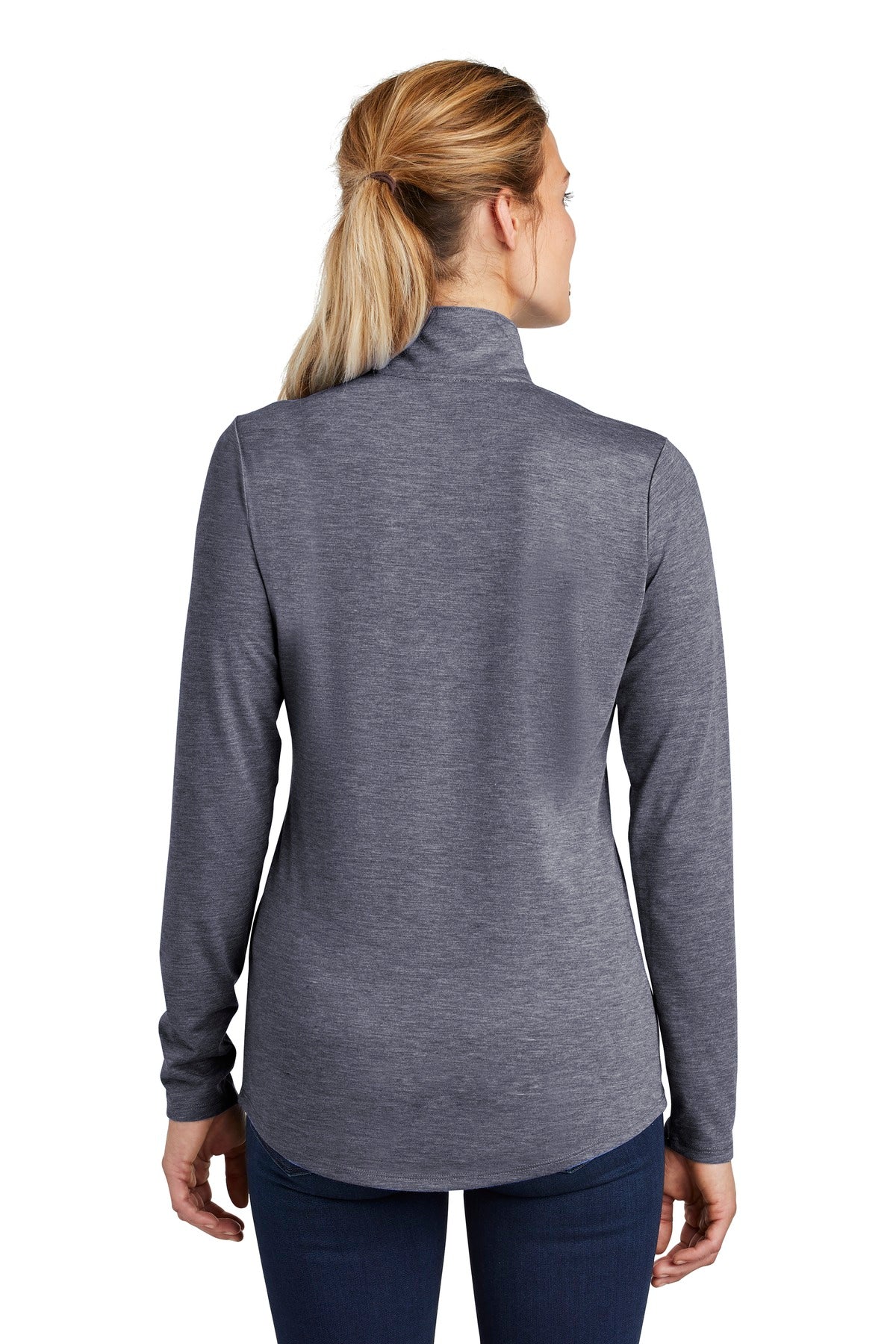 Sport-Tek® Women's PosiCharge® Tri-Blend Wicking 1/4-Zip Pullover