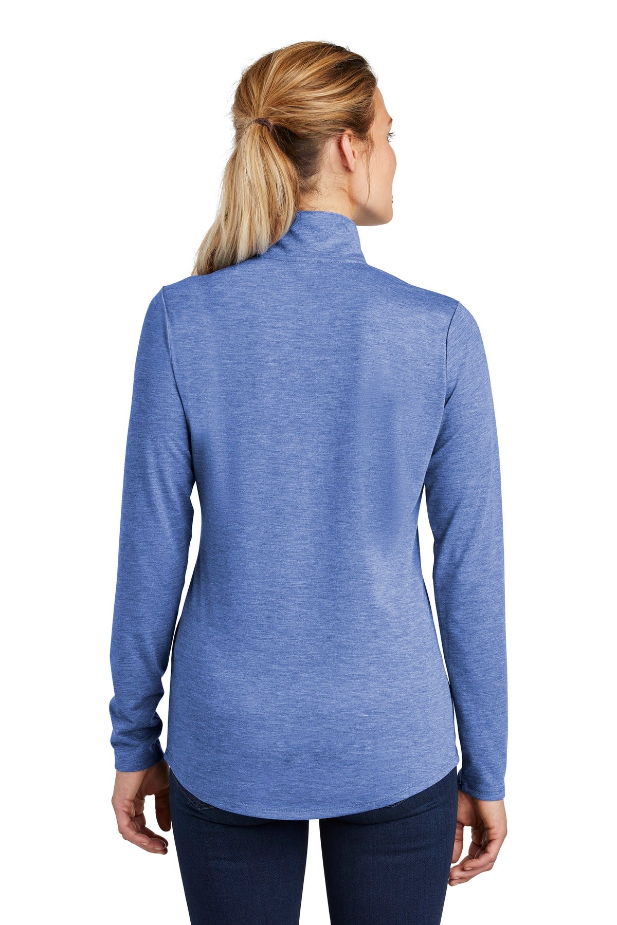Sport-Tek® Women's PosiCharge® Tri-Blend Wicking 1/4-Zip Pullover