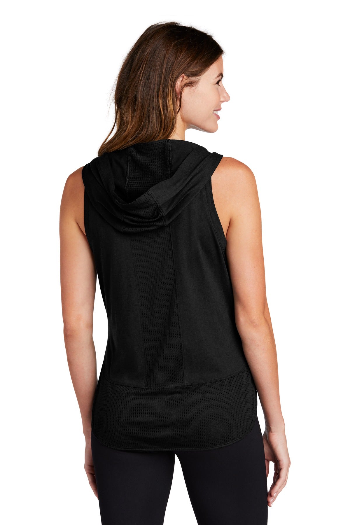 Sport-Tek® Women's PosiCharge® Tri-Blend Wicking Draft Hoodie Tank