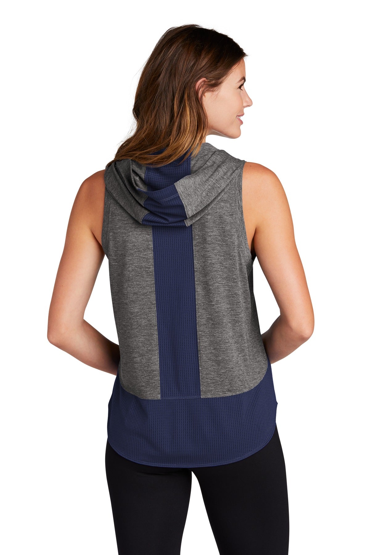 Sport-Tek® Women's PosiCharge® Tri-Blend Wicking Draft Hoodie Tank