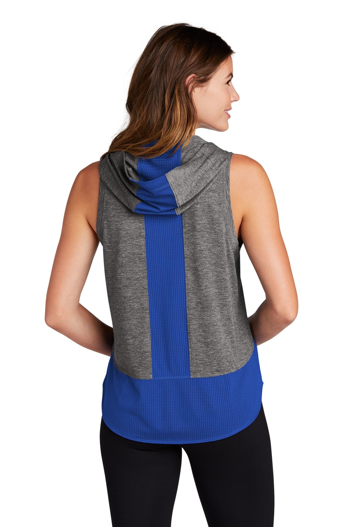 Sport-Tek® Women's PosiCharge® Tri-Blend Wicking Draft Hoodie Tank