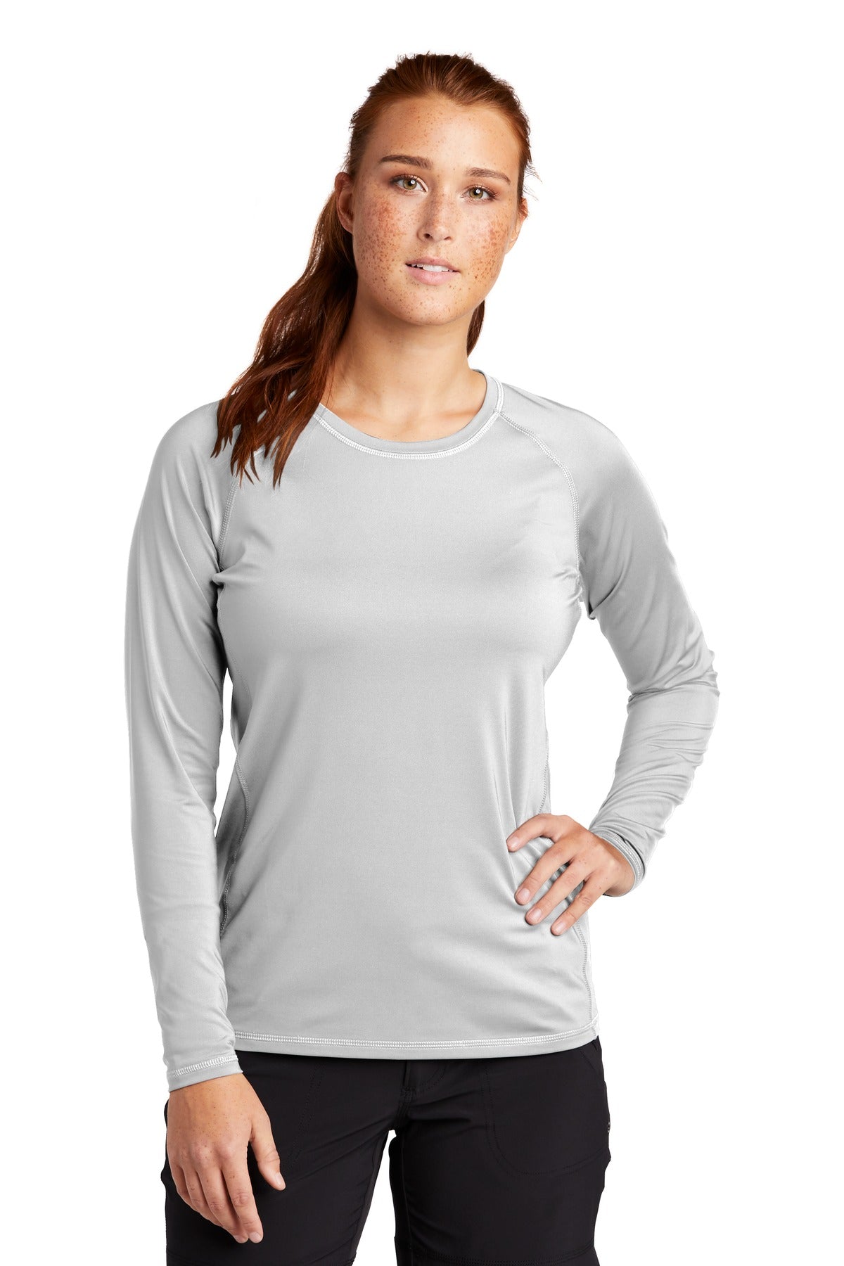 Sport-Tek® Women's Long Sleeve Rashguard Tee