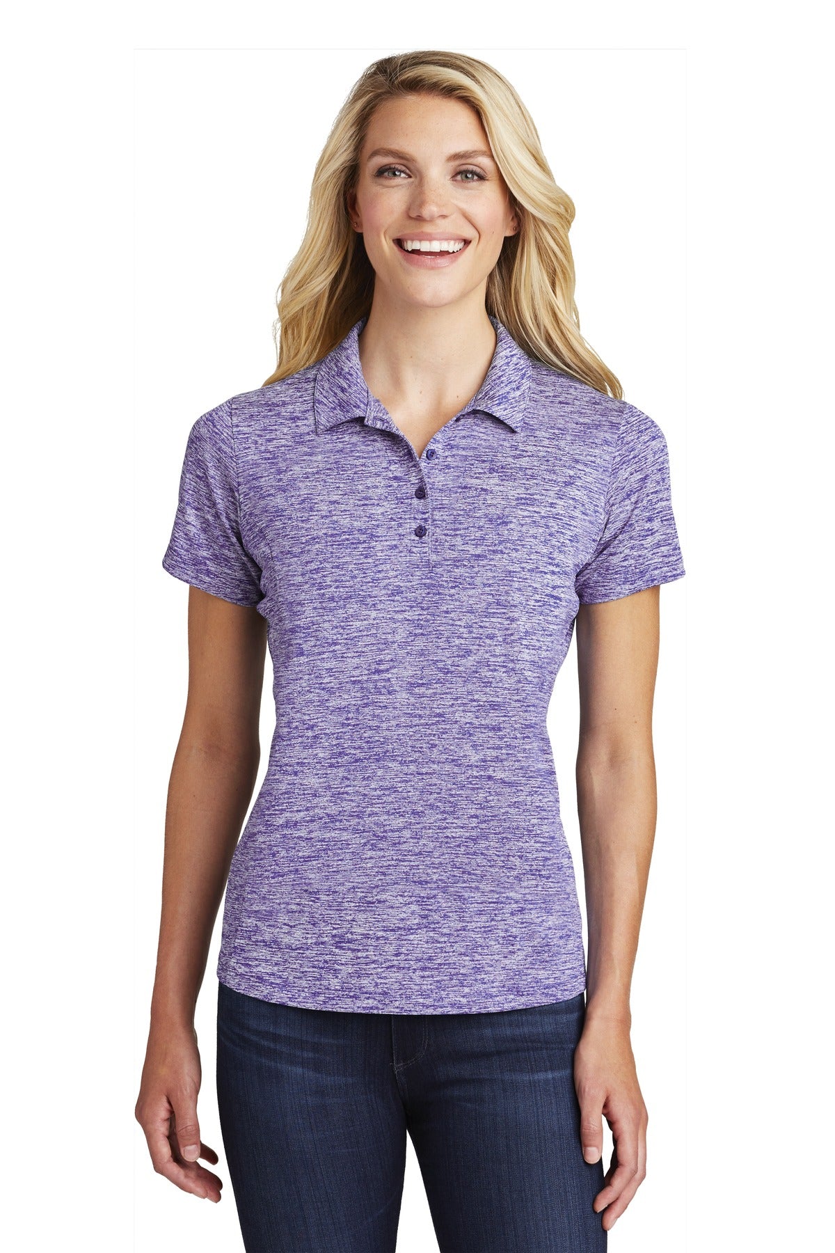 Sport-Tek® Women's PosiCharge® Electric Heather Polo