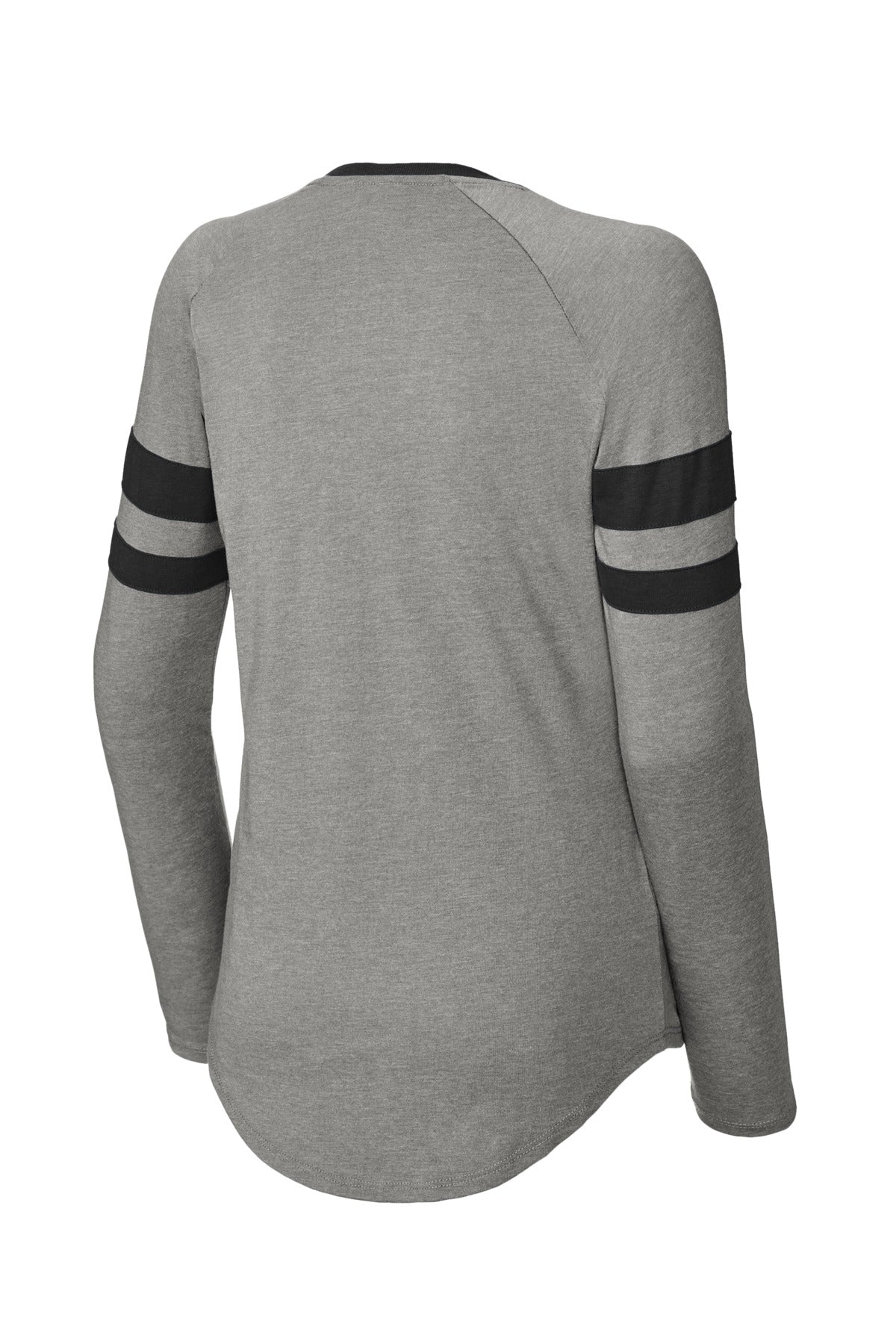 Sport-Tek® Women's Halftime Stripe Long Sleeve V-Neck Tee