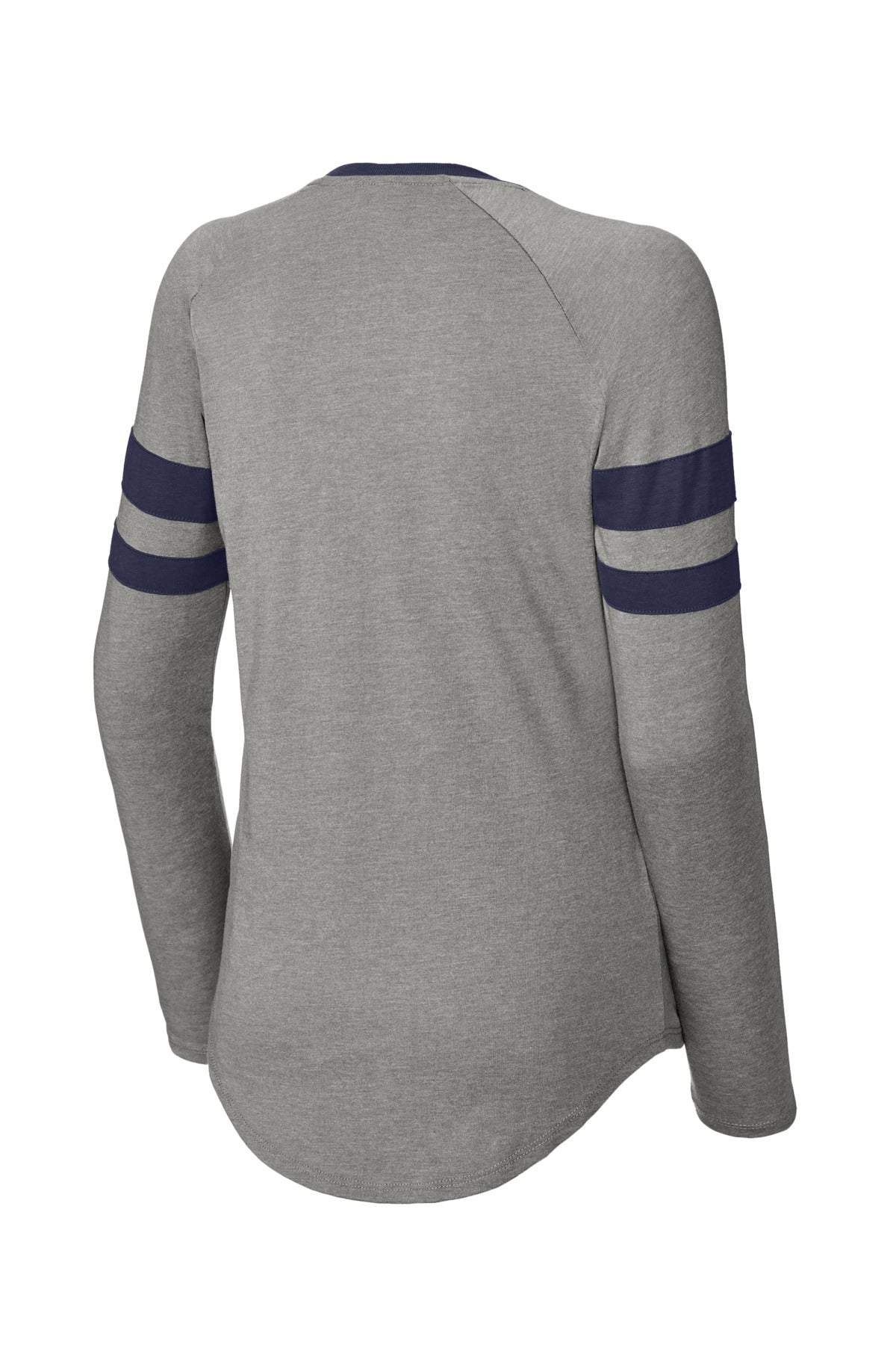 Sport-Tek® Women's Halftime Stripe Long Sleeve V-Neck Tee