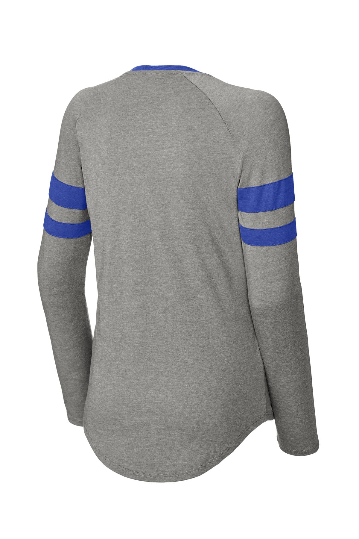 Sport-Tek® Women's Halftime Stripe Long Sleeve V-Neck Tee