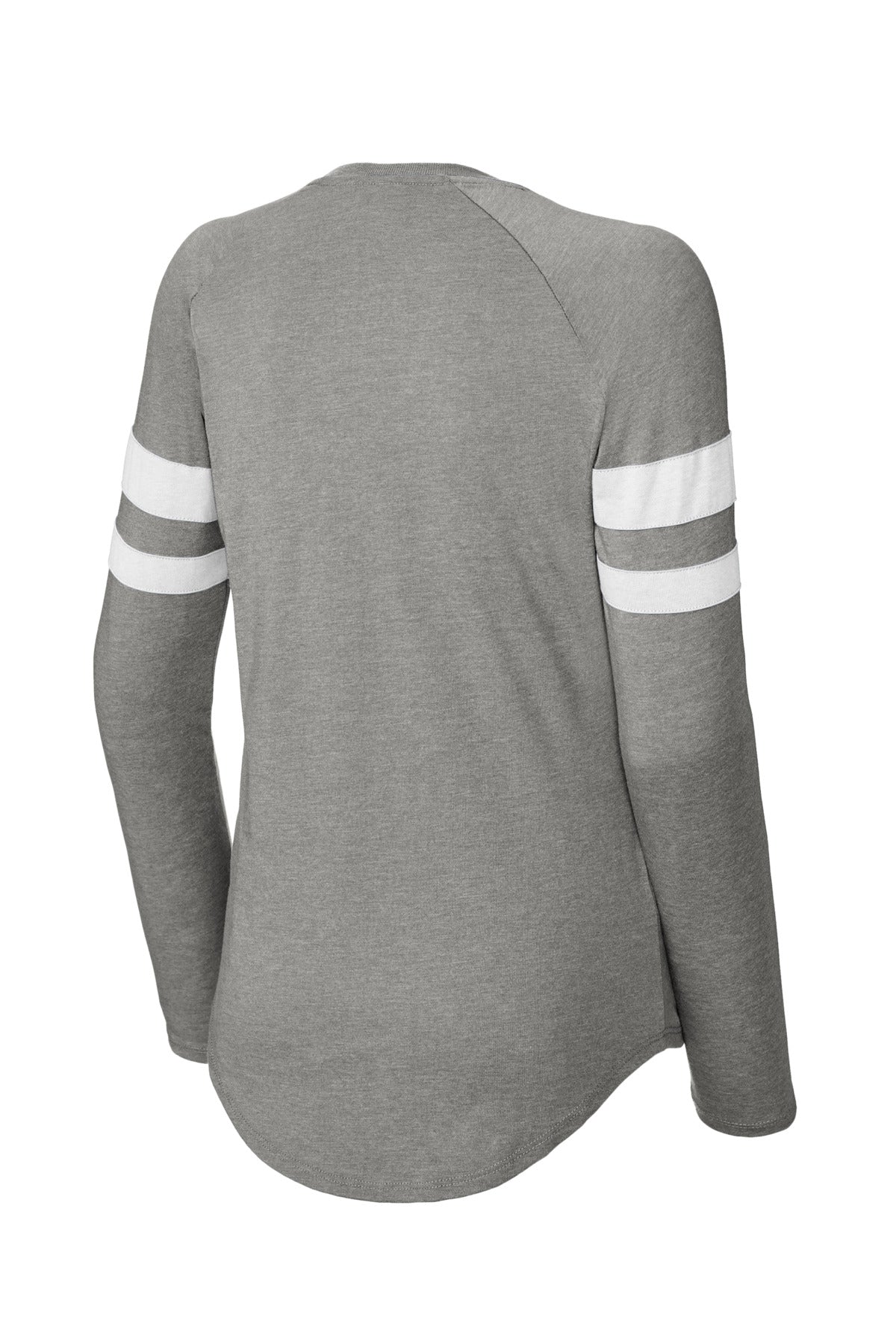 Sport-Tek® Women's Halftime Stripe Long Sleeve V-Neck Tee