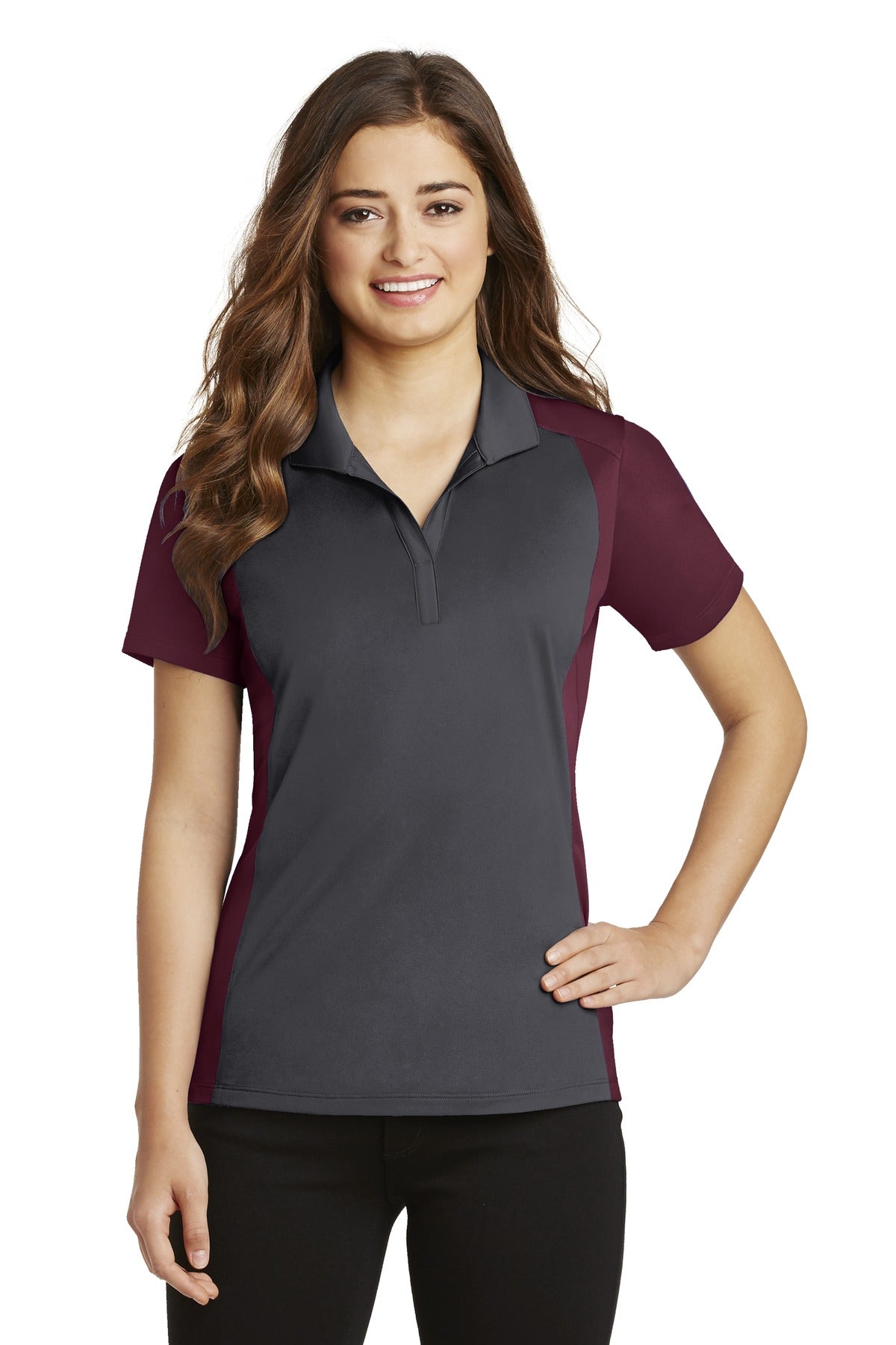 Sport-Tek® Women's Colorblock Micropique Sport-Wick® Polo