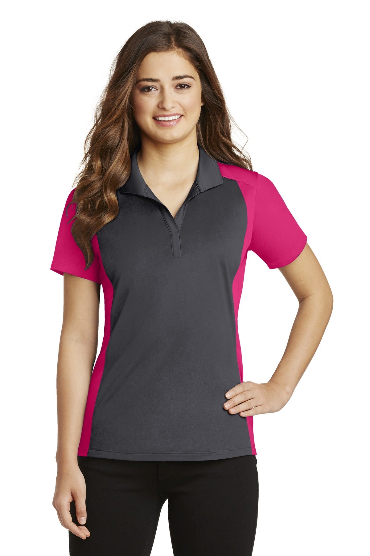 Sport-Tek® Women's Colorblock Micropique Sport-Wick® Polo