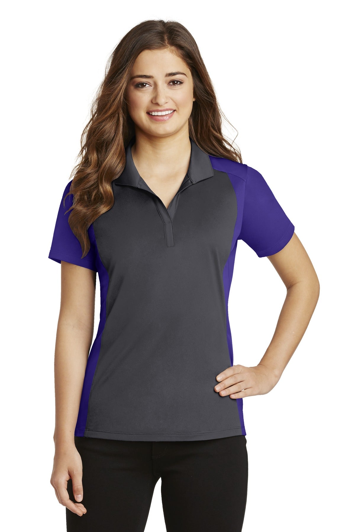 Sport-Tek® Women's Colorblock Micropique Sport-Wick® Polo