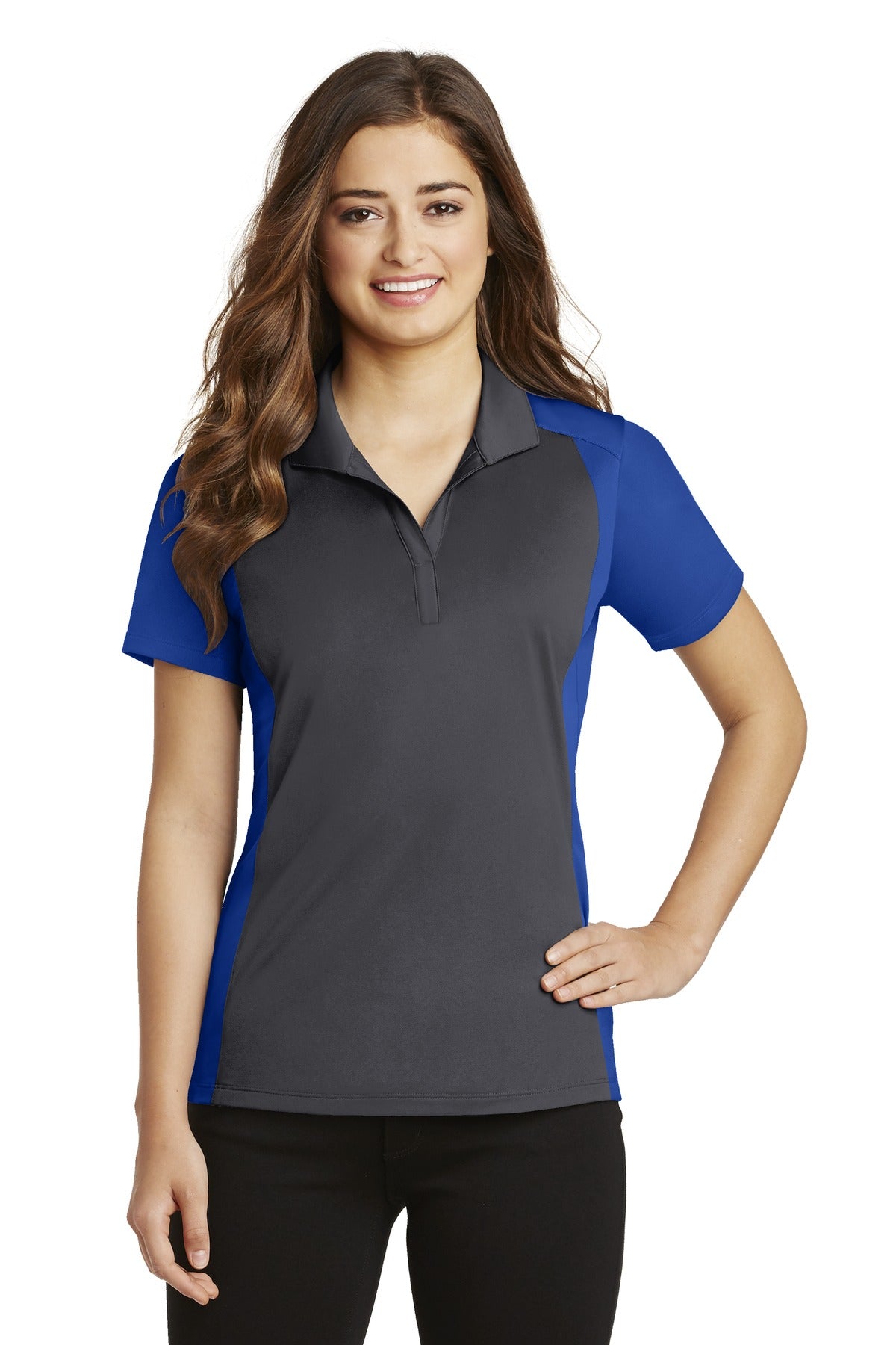 Sport-Tek® Women's Colorblock Micropique Sport-Wick® Polo