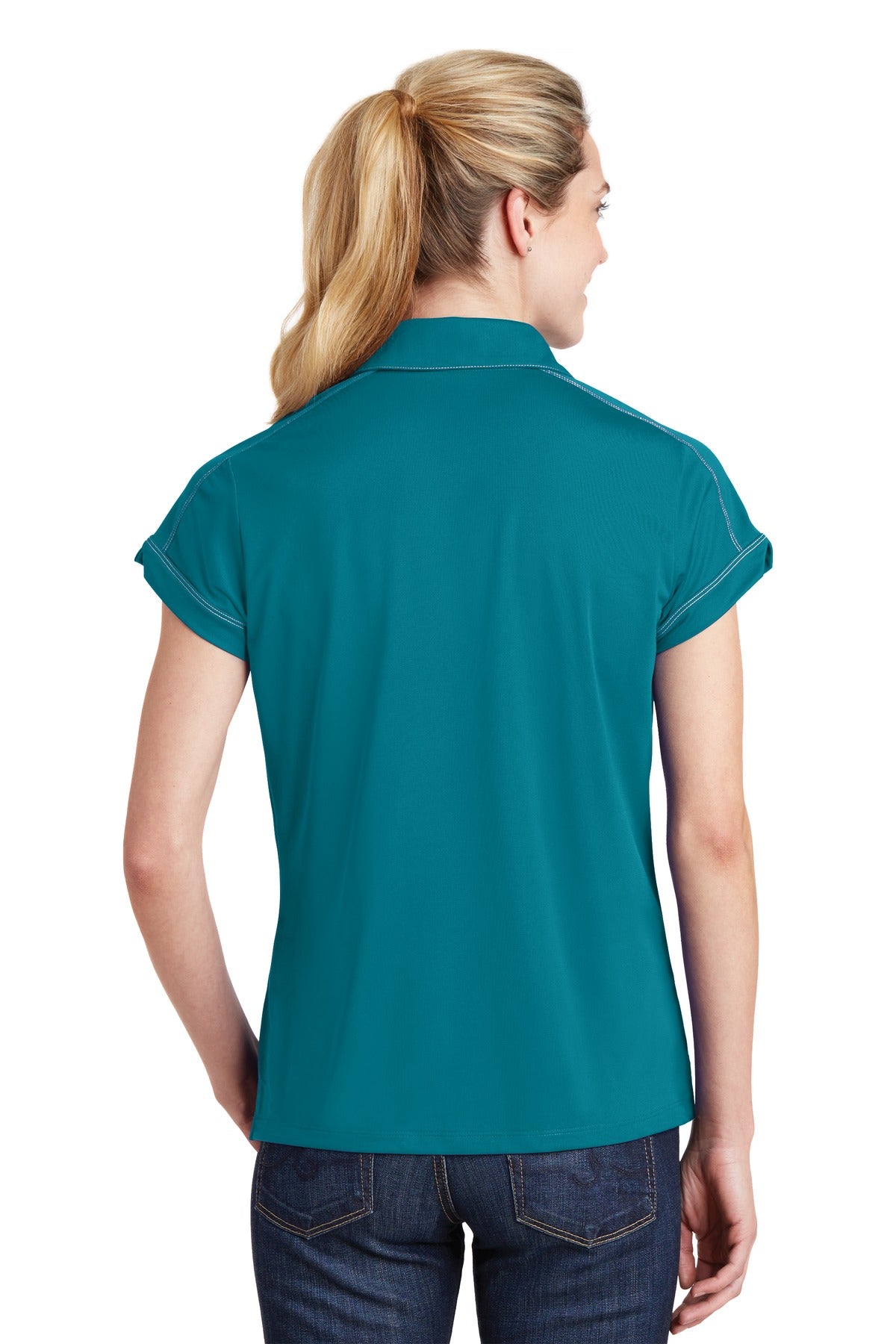 Sport-Tek® Women's Contrast Stitch Micropique Sport-Wick® Polo
