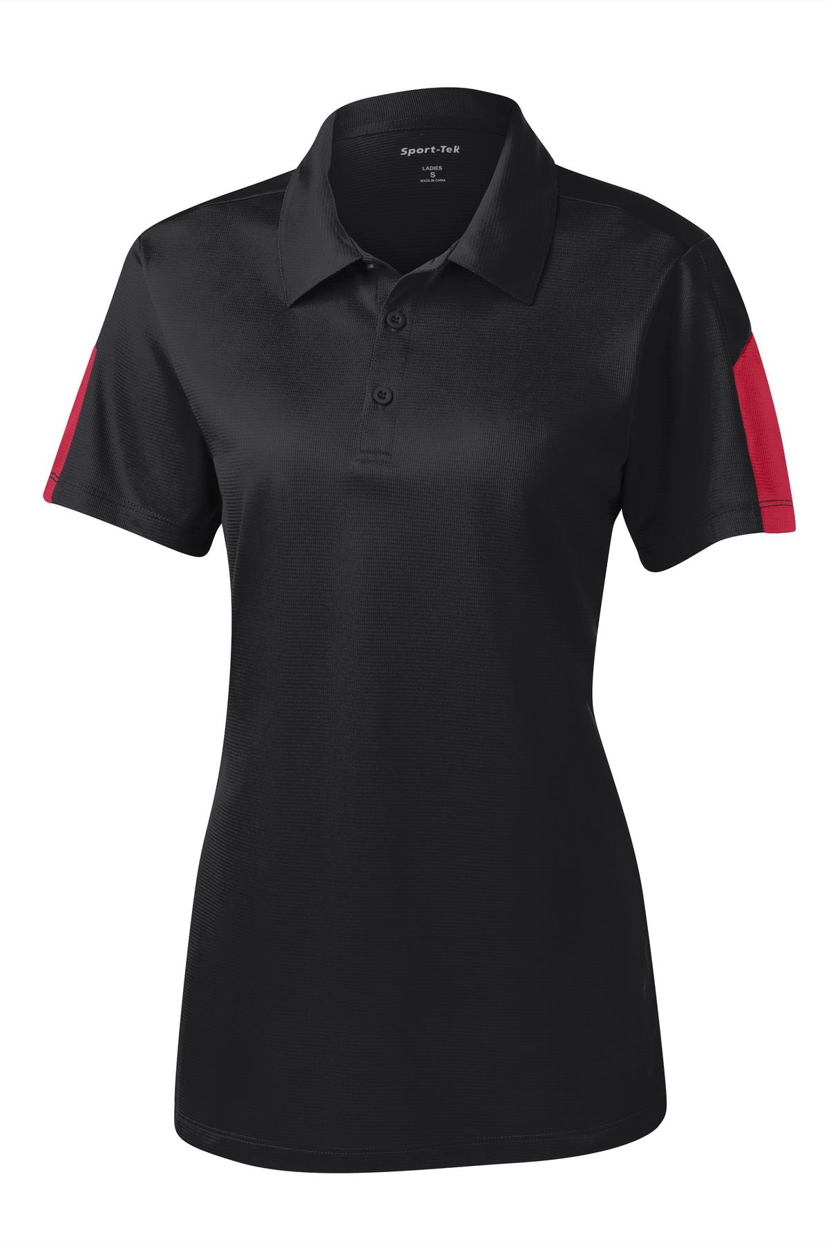 Sport-Tek® Women's PosiCharge® Active Textured Colorblock Polo