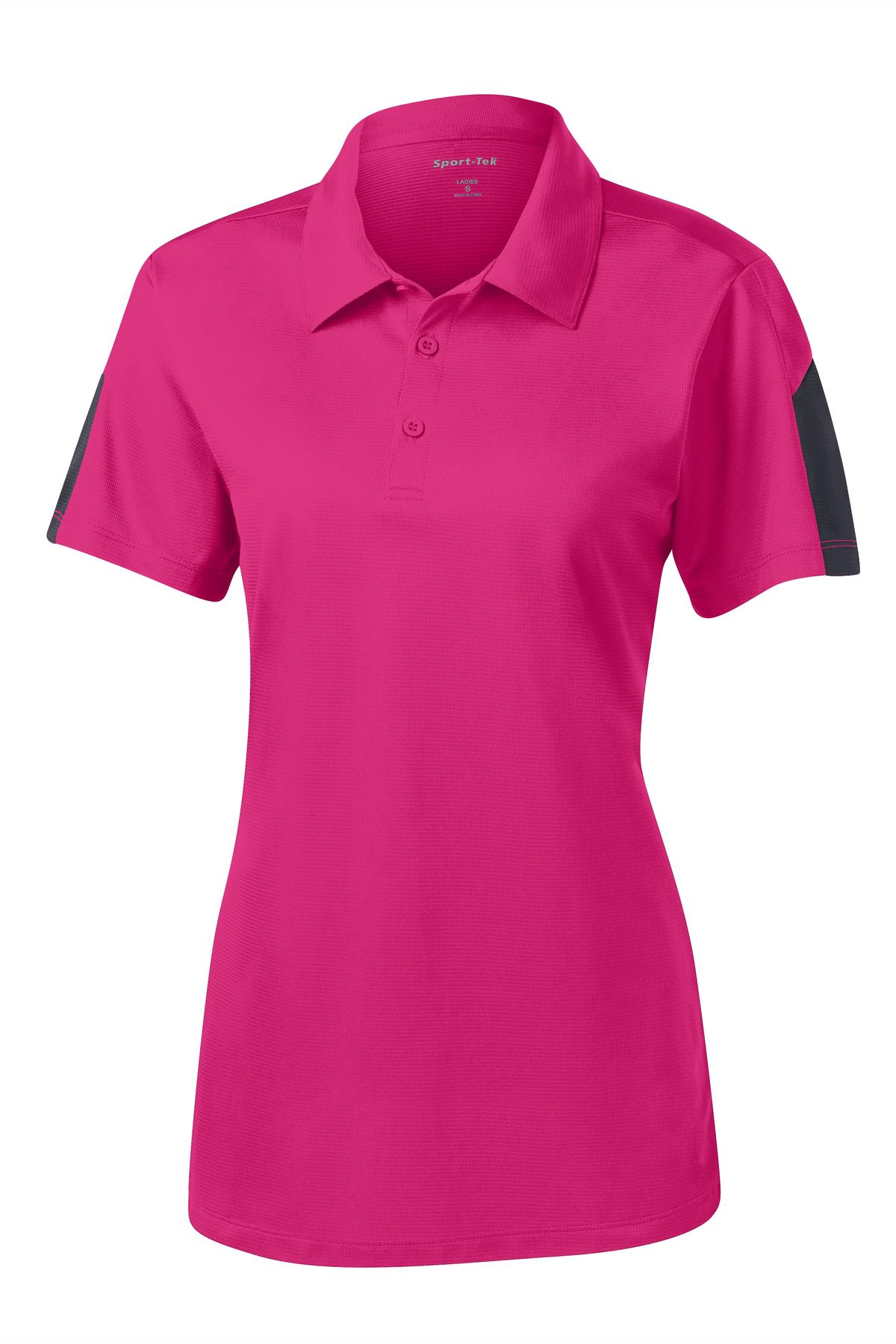 Sport-Tek® Women's PosiCharge® Active Textured Colorblock Polo