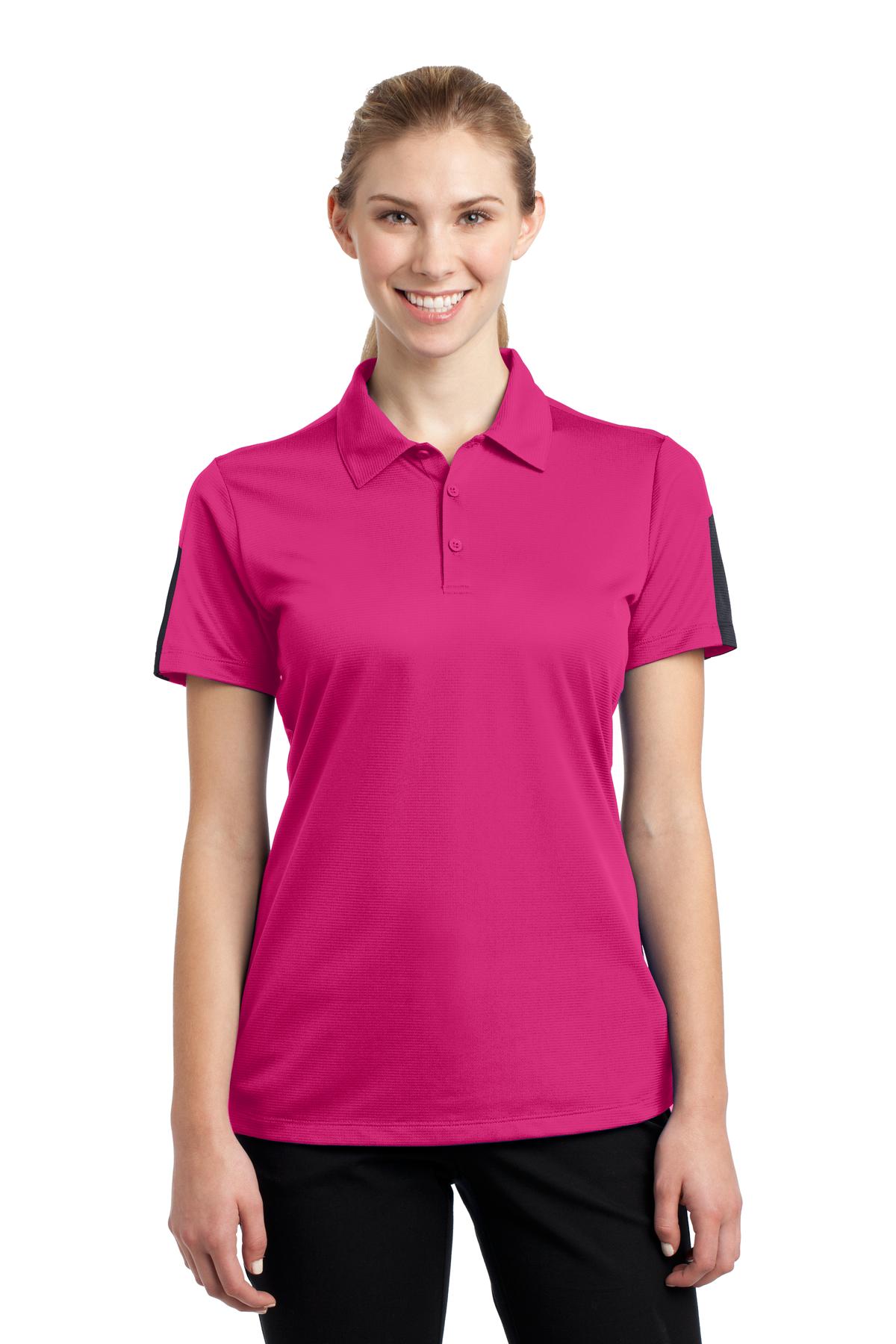 Sport-Tek® Women's PosiCharge® Active Textured Colorblock Polo