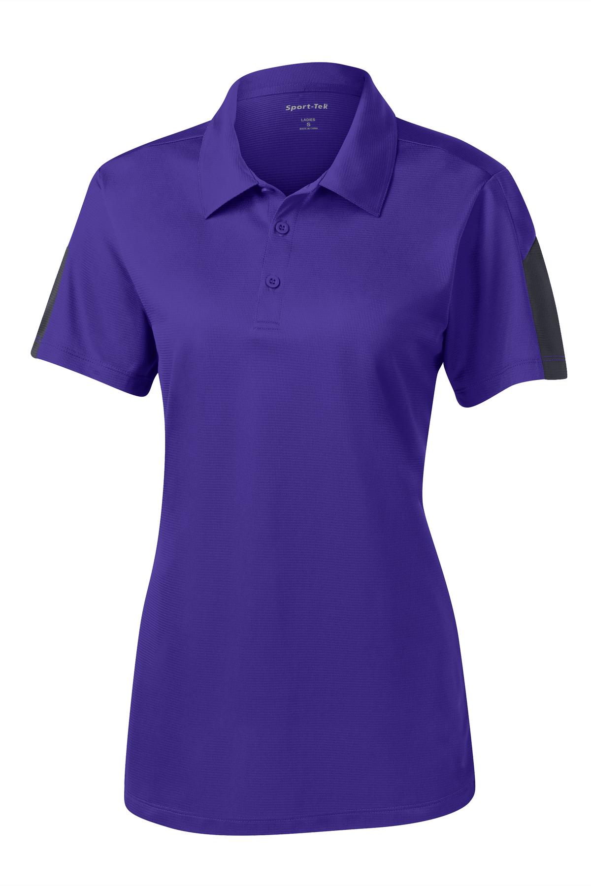 Sport-Tek® Women's PosiCharge® Active Textured Colorblock Polo