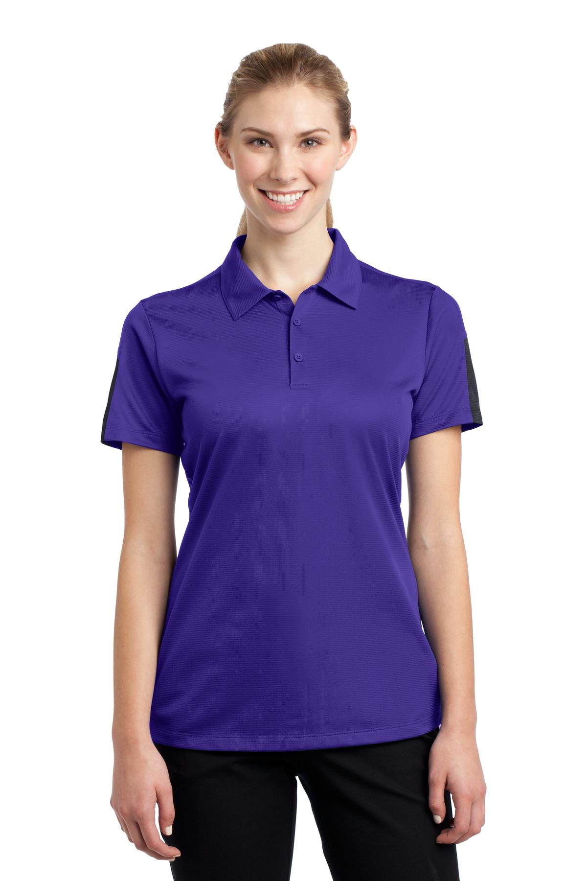 Sport-Tek® Women's PosiCharge® Active Textured Colorblock Polo