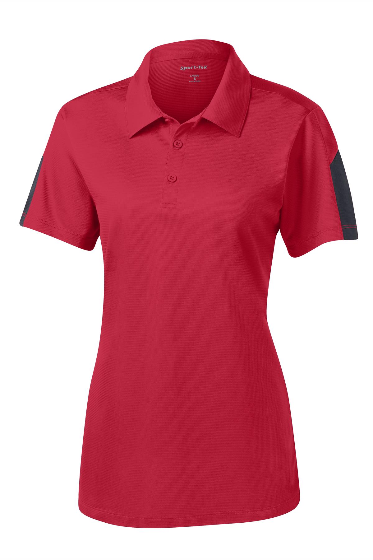 Sport-Tek® Women's PosiCharge® Active Textured Colorblock Polo