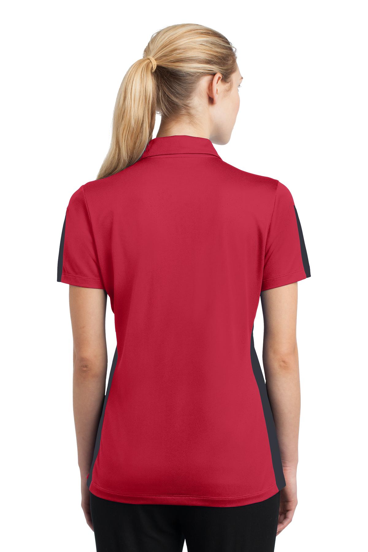 Sport-Tek® Women's PosiCharge® Active Textured Colorblock Polo