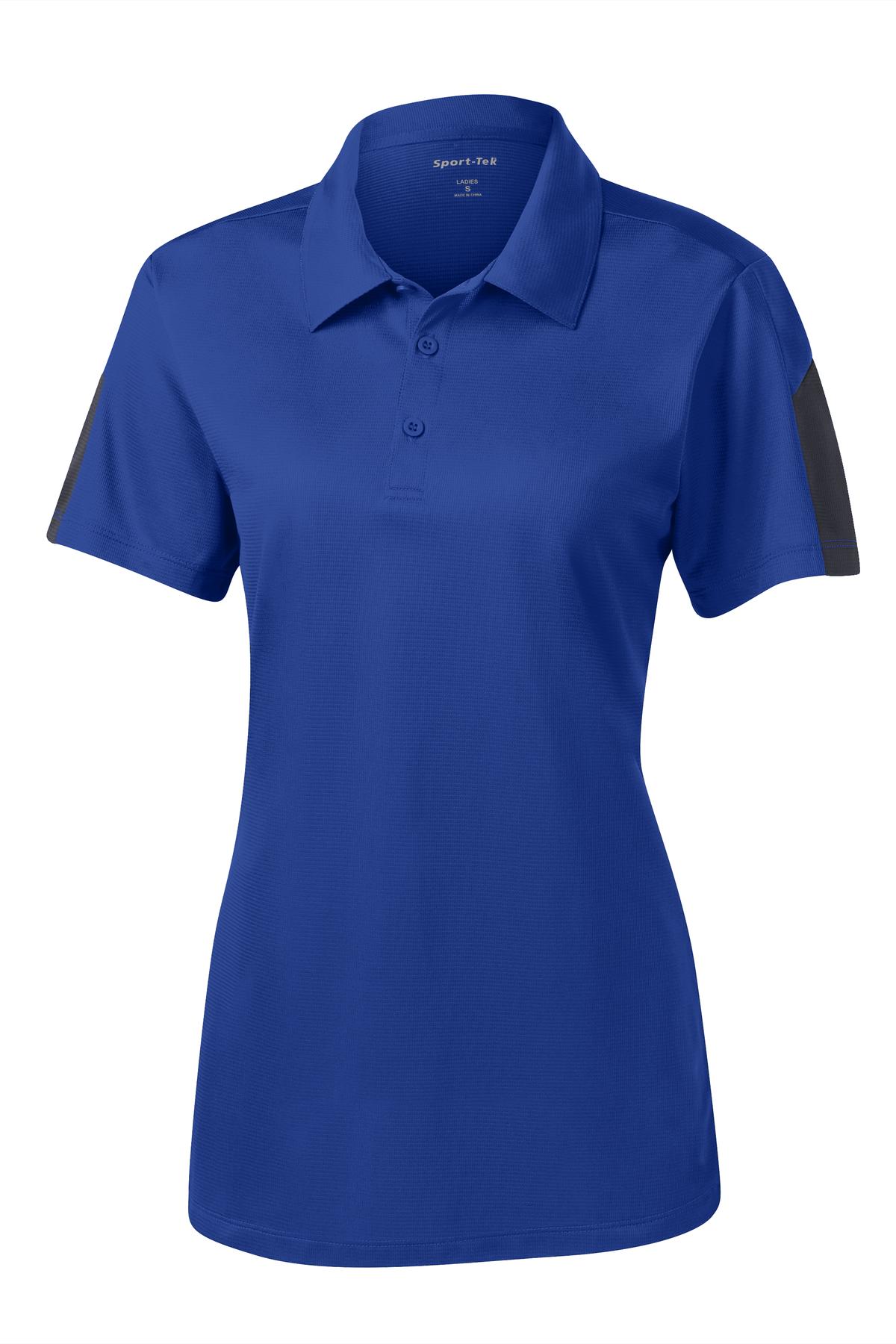 Sport-Tek® Women's PosiCharge® Active Textured Colorblock Polo