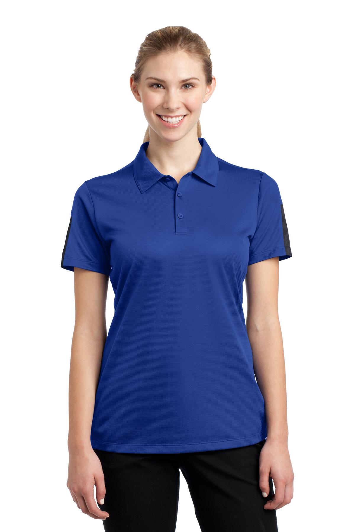 Sport-Tek® Women's PosiCharge® Active Textured Colorblock Polo