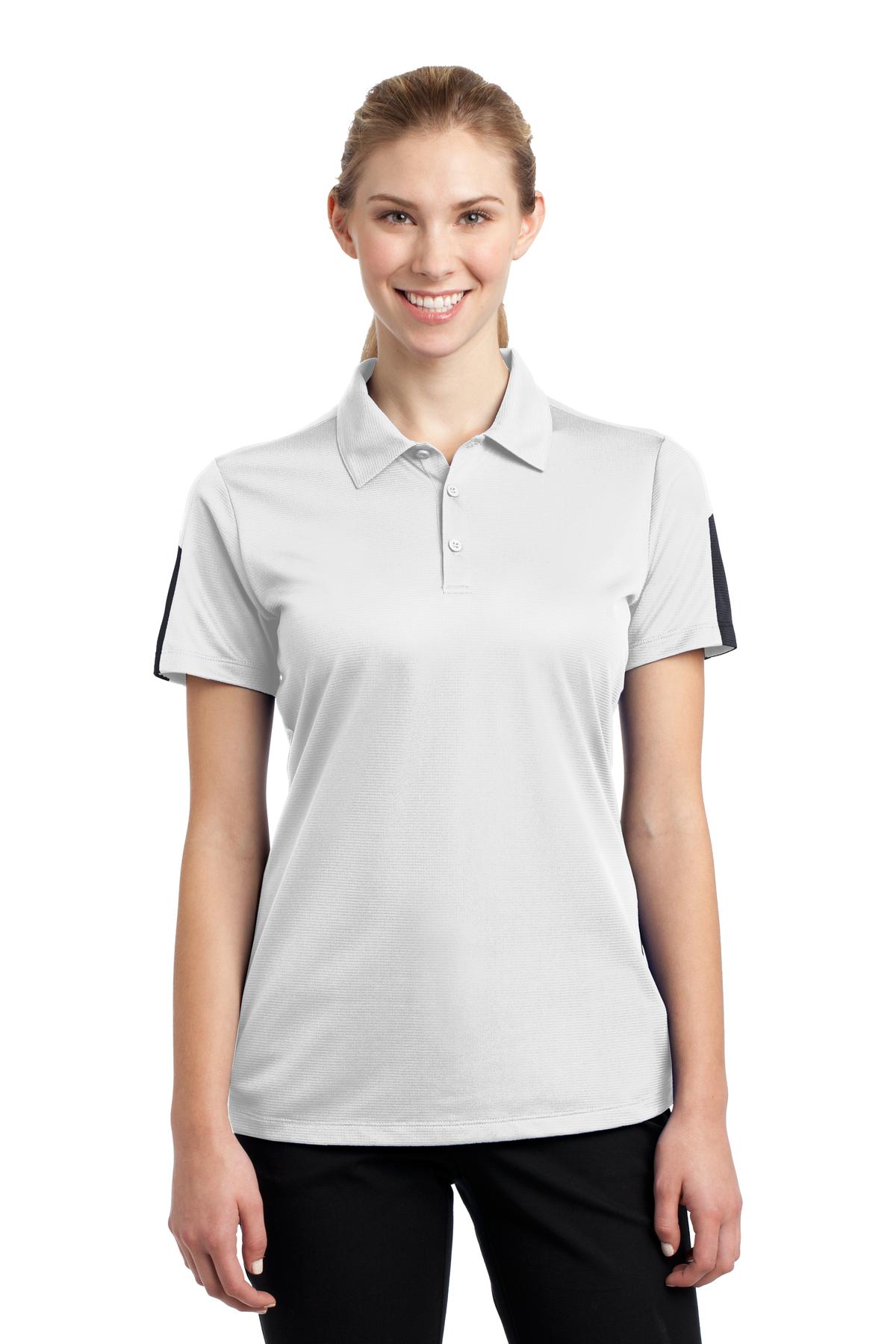 Sport-Tek® Women's PosiCharge® Active Textured Colorblock Polo