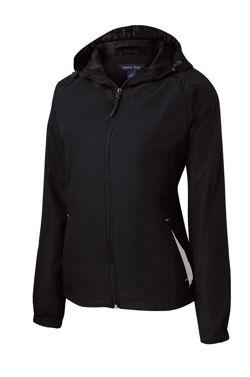 Sport-Tek® Women's Colorblock Hooded Raglan Jacket