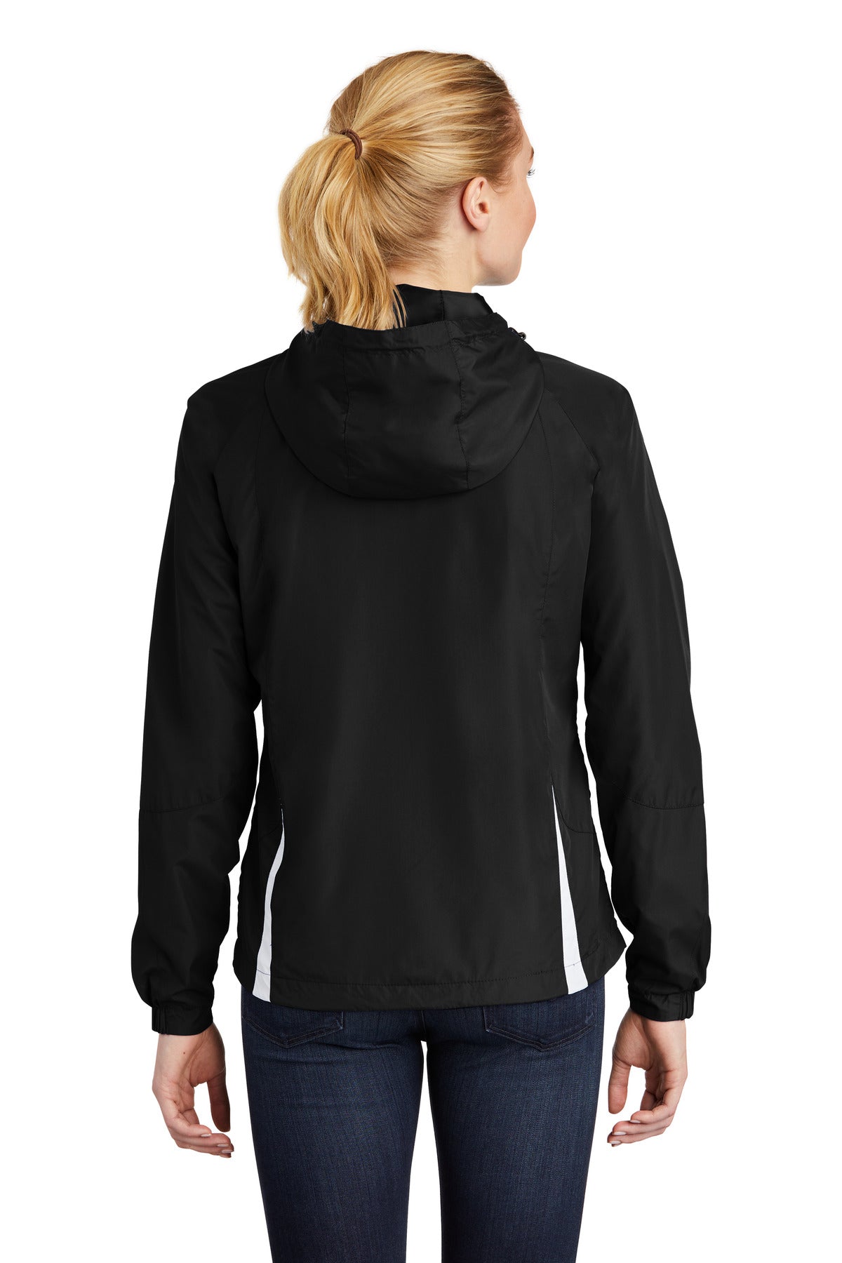 Sport-Tek® Women's Colorblock Hooded Raglan Jacket