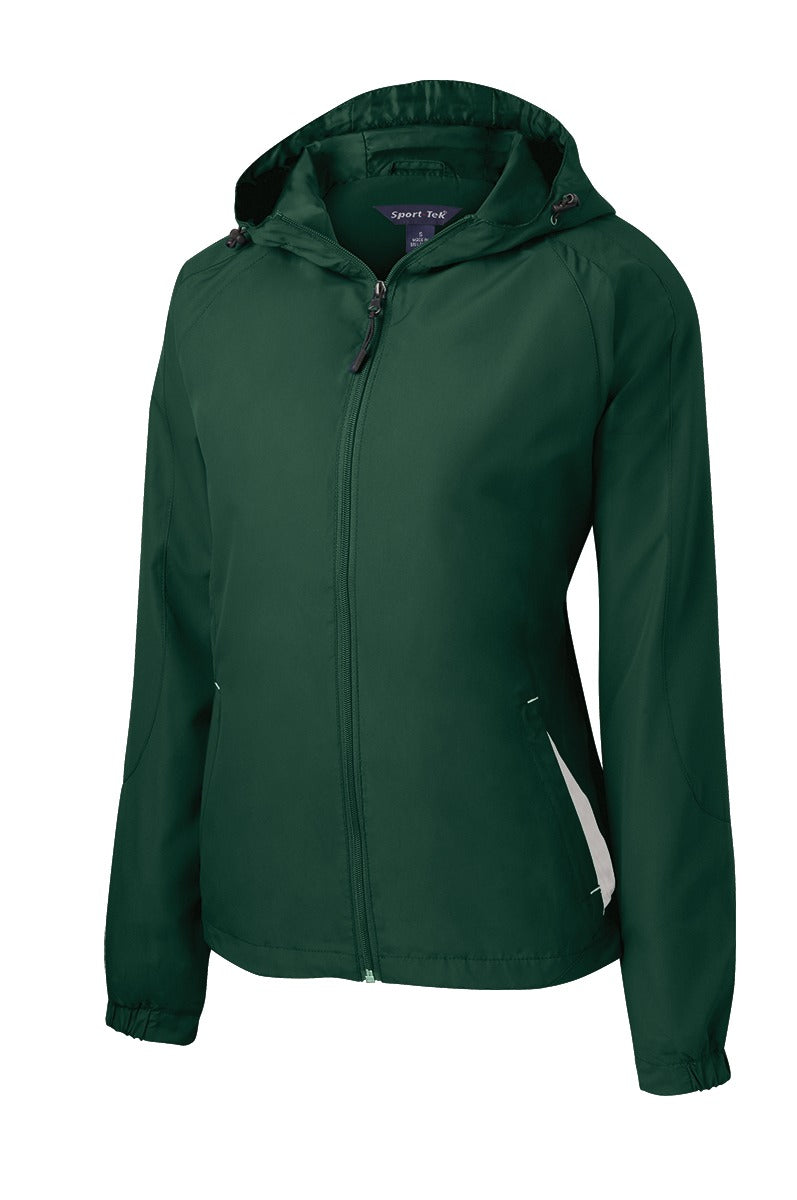 Sport-Tek® Women's Colorblock Hooded Raglan Jacket