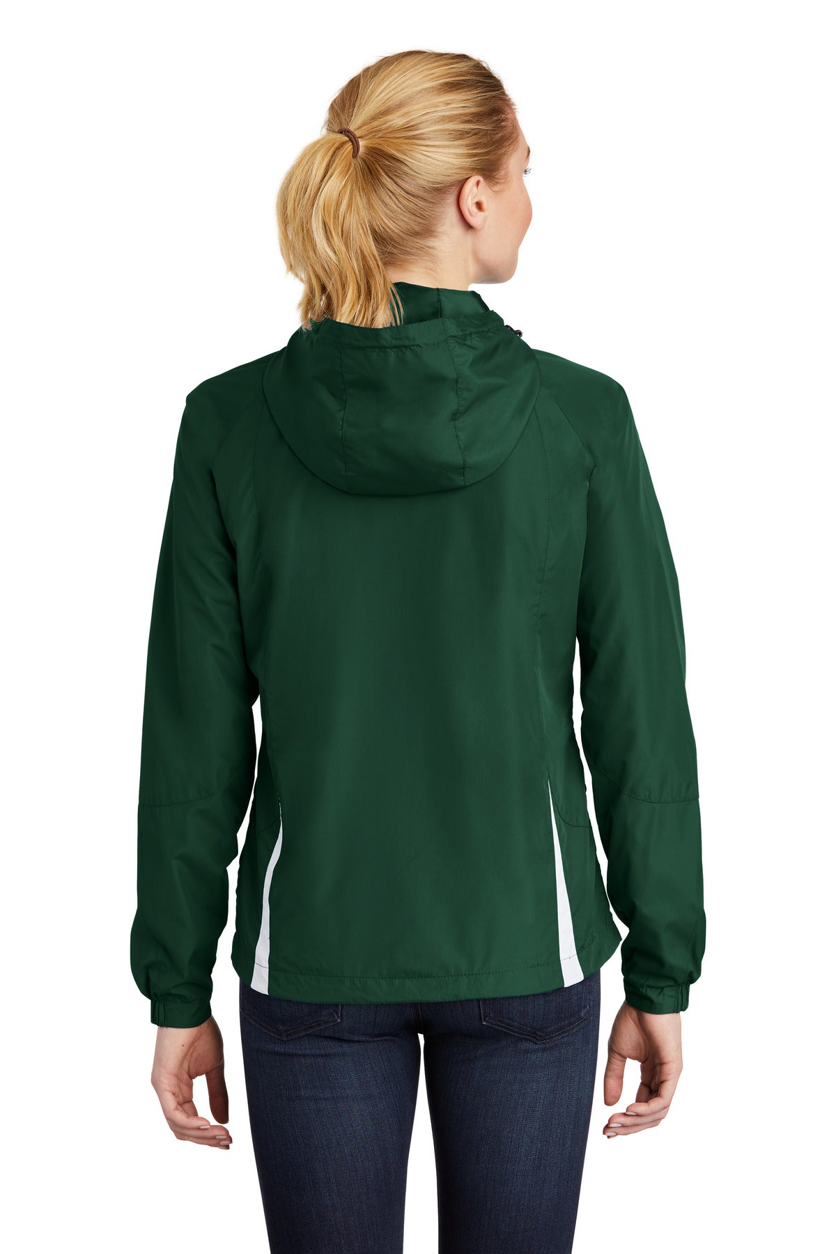 Sport-Tek® Women's Colorblock Hooded Raglan Jacket
