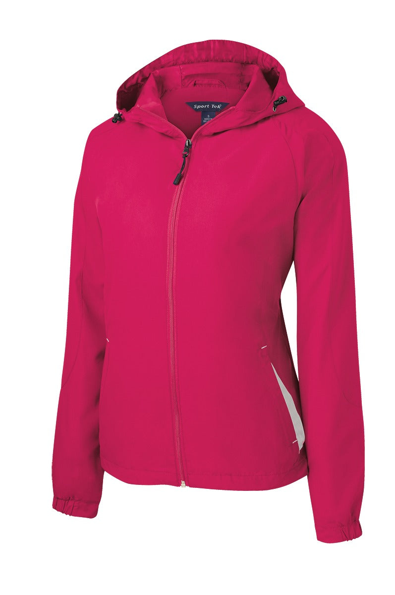 Sport-Tek® Women's Colorblock Hooded Raglan Jacket