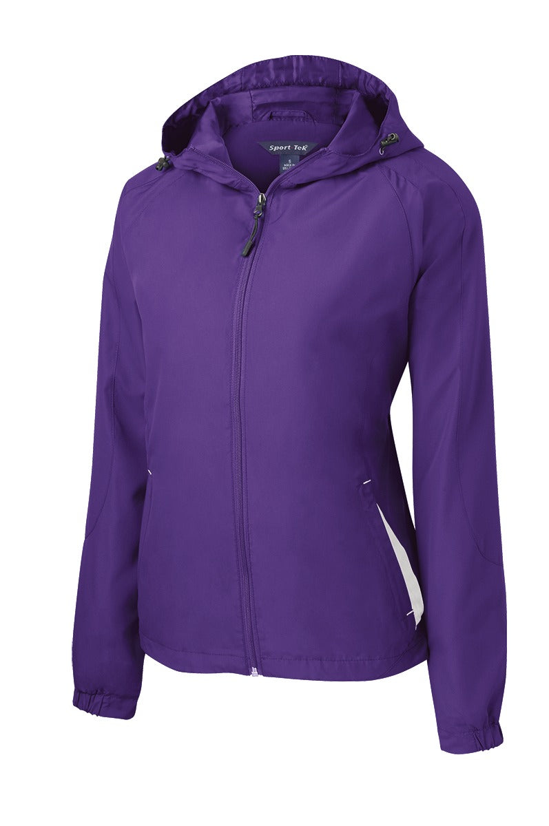 Sport-Tek® Women's Colorblock Hooded Raglan Jacket