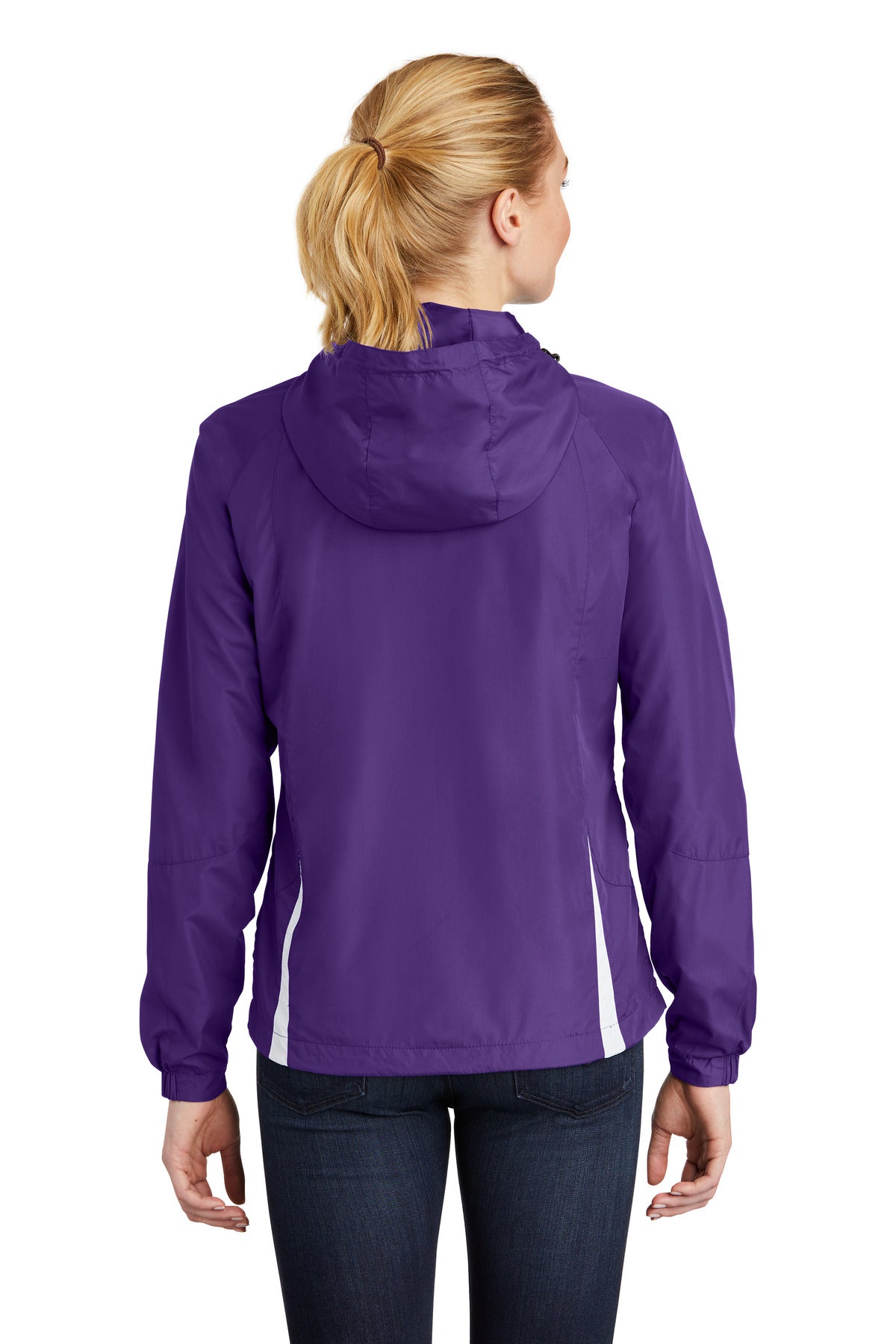 Sport-Tek® Women's Colorblock Hooded Raglan Jacket