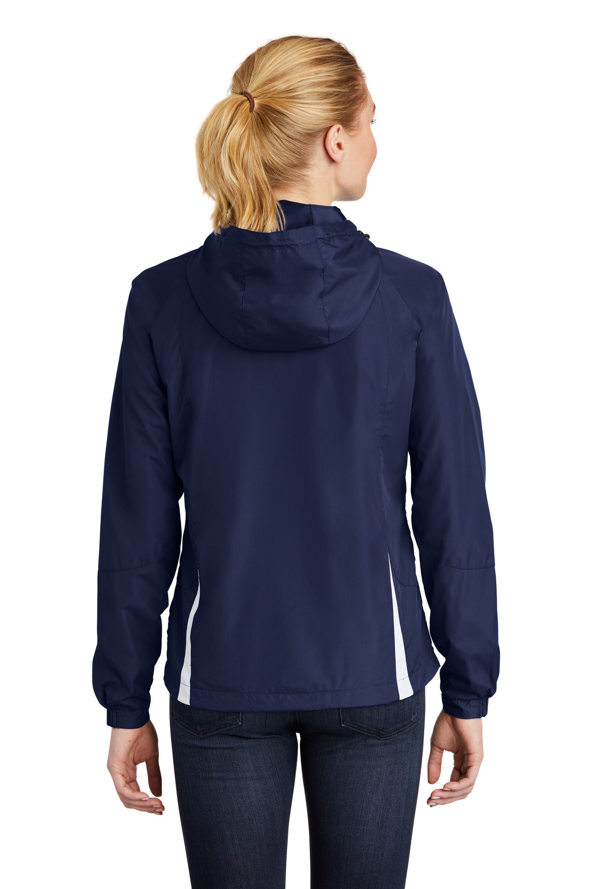 Sport-Tek® Women's Colorblock Hooded Raglan Jacket