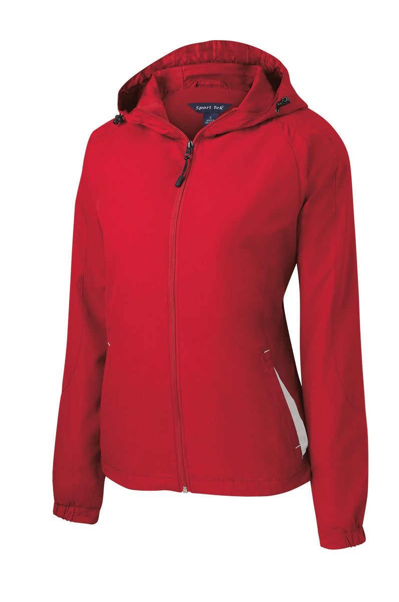 Sport-Tek® Women's Colorblock Hooded Raglan Jacket